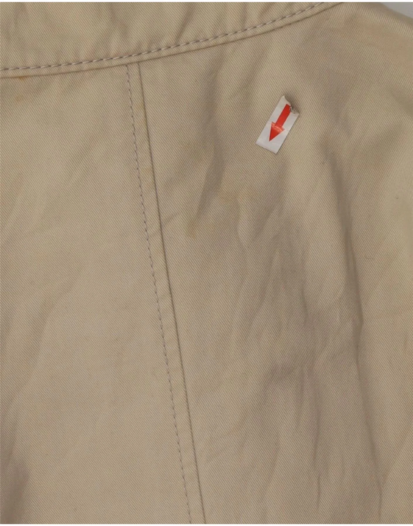Abercrombie & Fitch Mens Bomber Jacket UK 40 Large Beige Cotton - Image 3