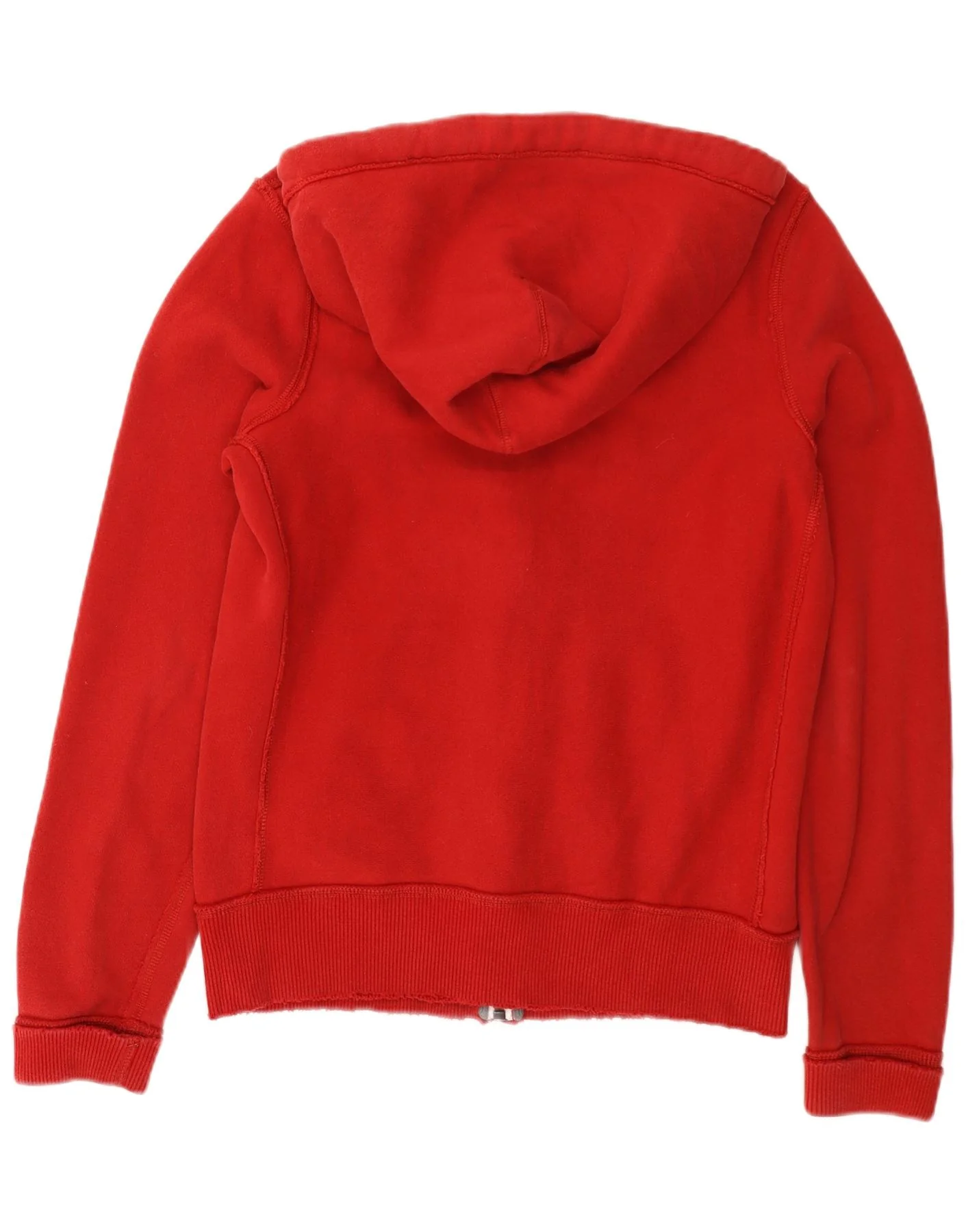 Abercrombie & Fitch Mens Graphic Zip Hoodie Sweater Medium Red Cotton - Image 2