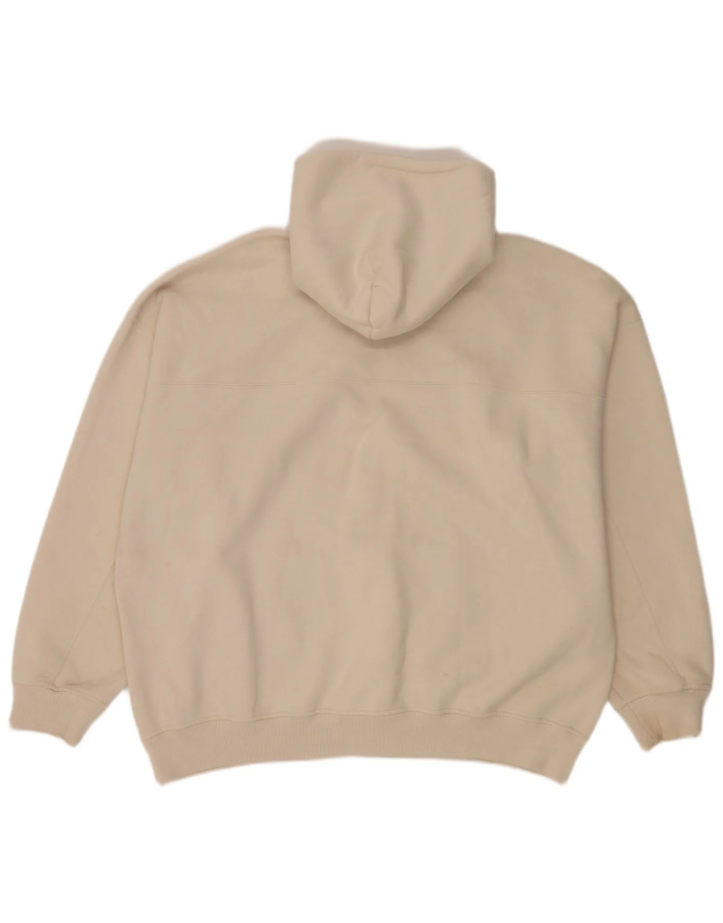 Abercrombie & Fitch Mens Hoodie Jumper XL Beige Cotton - Image 2