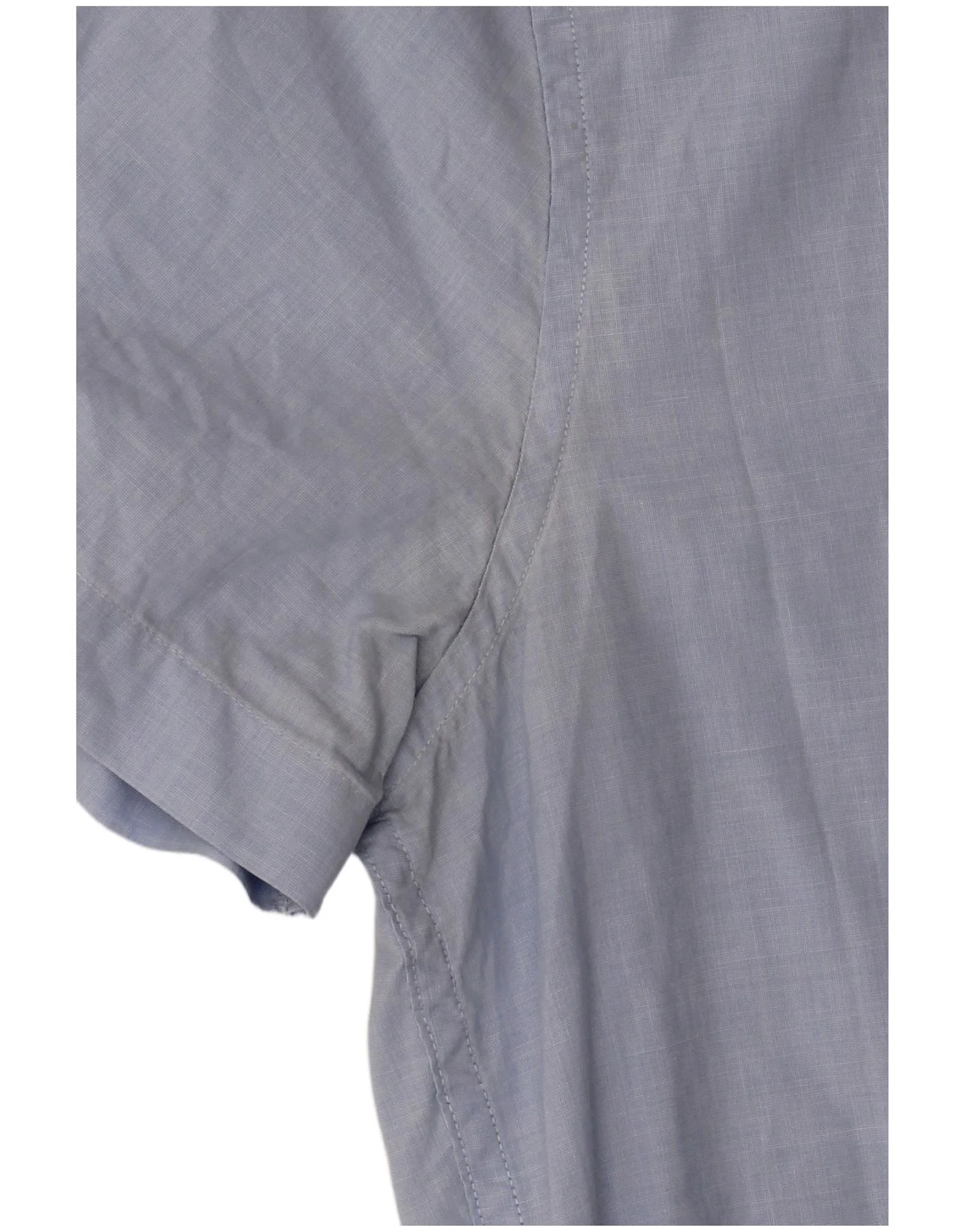 Abercrombie & Fitch Mens Muscle Short Sleeve Shirt Small Blue Cotton - Image 3