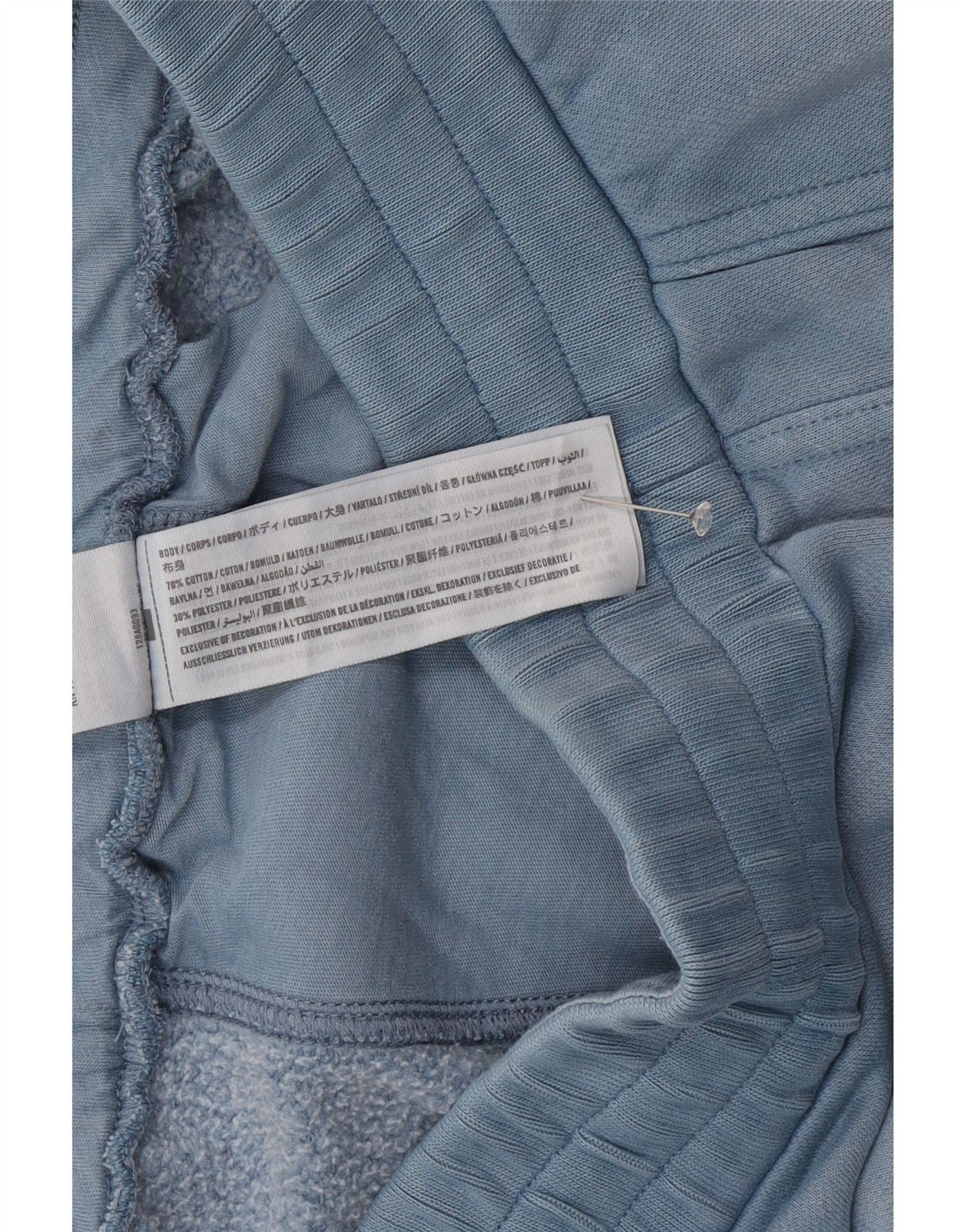 Abercrombie & Fitch Mens Sport Shorts Medium Blue Cotton Sports - Image 4