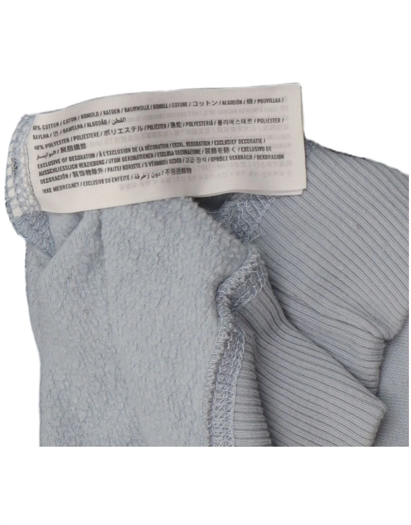 Abercrombie & Fitch Womens Graphic Sweatshirt Jumper UK 14 Large Blue - Image 3