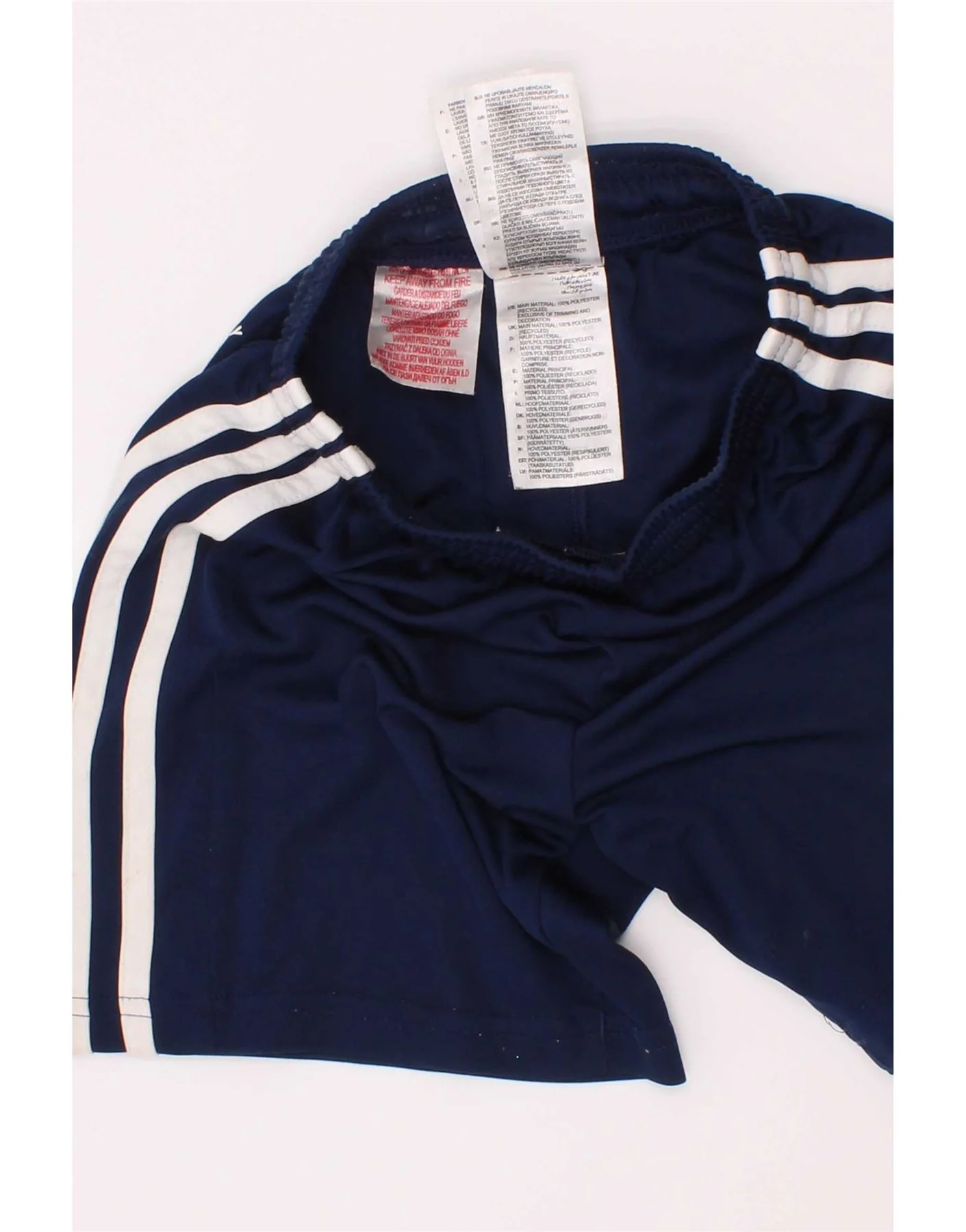 Adidas Boys Aeroready Sport Shorts 5-6 Years Navy Blue Polyester - Image 4