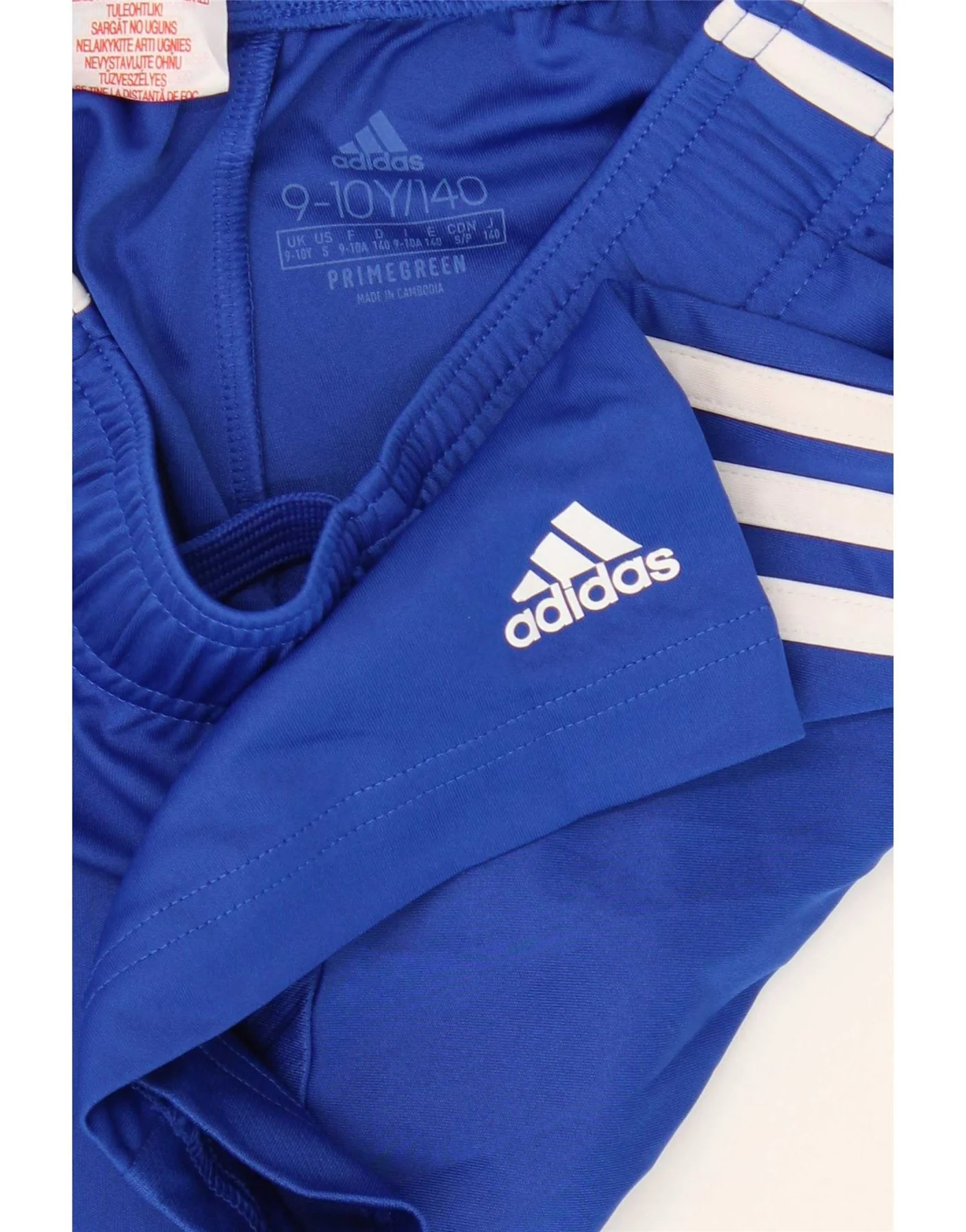 Adidas Boys Aeroready Sport Shorts 9-10 Years Blue Polyester - Image 4
