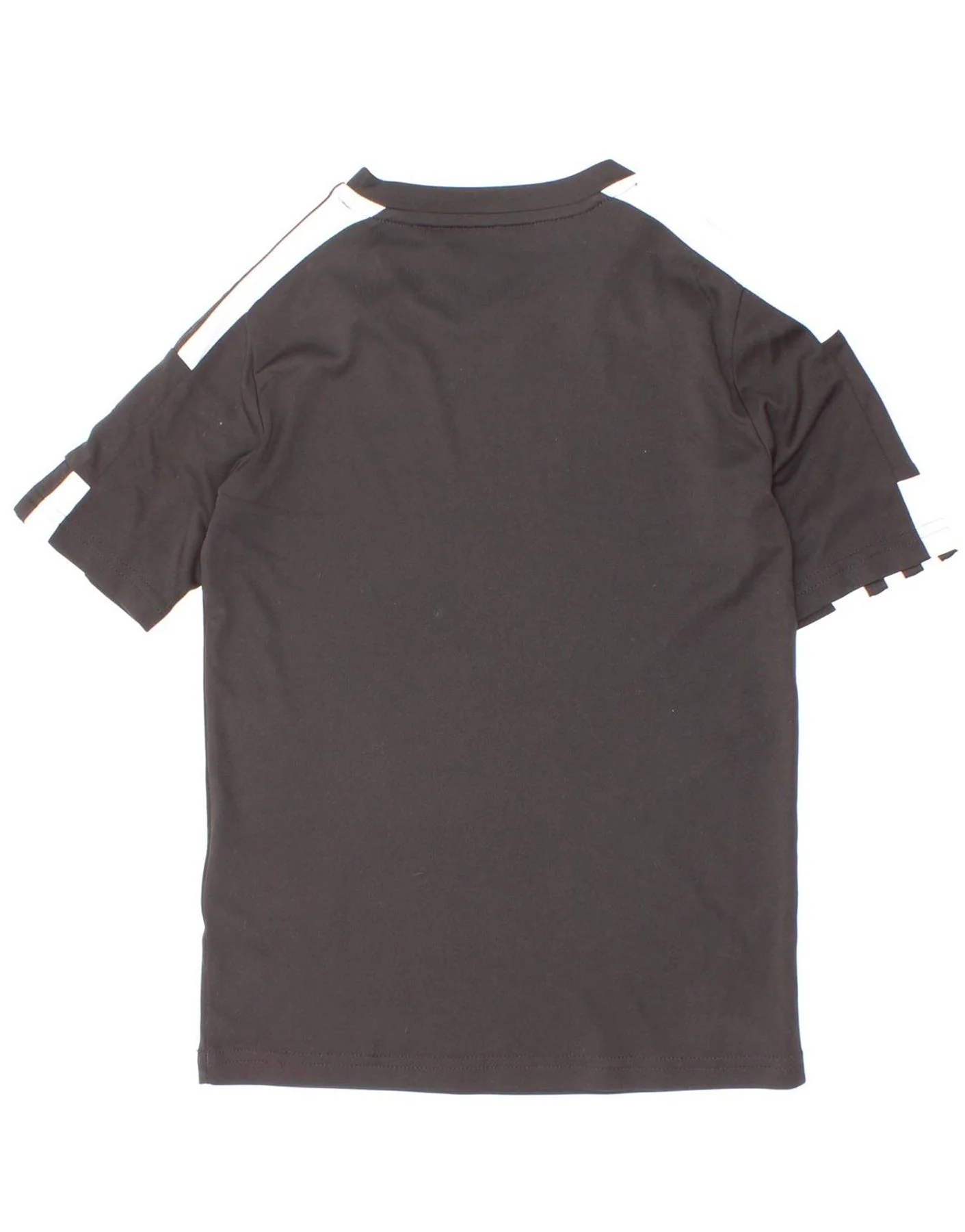 Adidas Boys Aeroready T-Shirt Top 7-8 Years Black Colourblock Polyester - Image 2