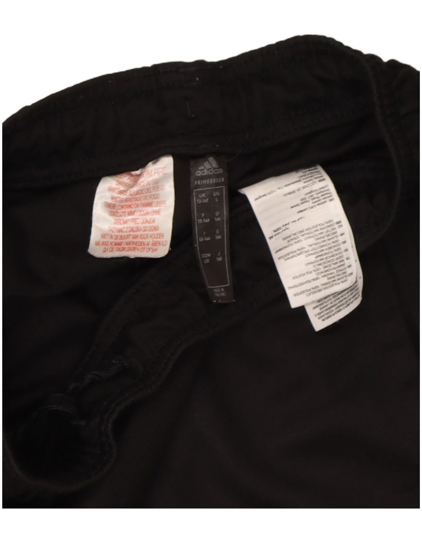 Adidas Boys Aeroready Tracksuit Trousers 13-14 Years Black Polyester - Image 3