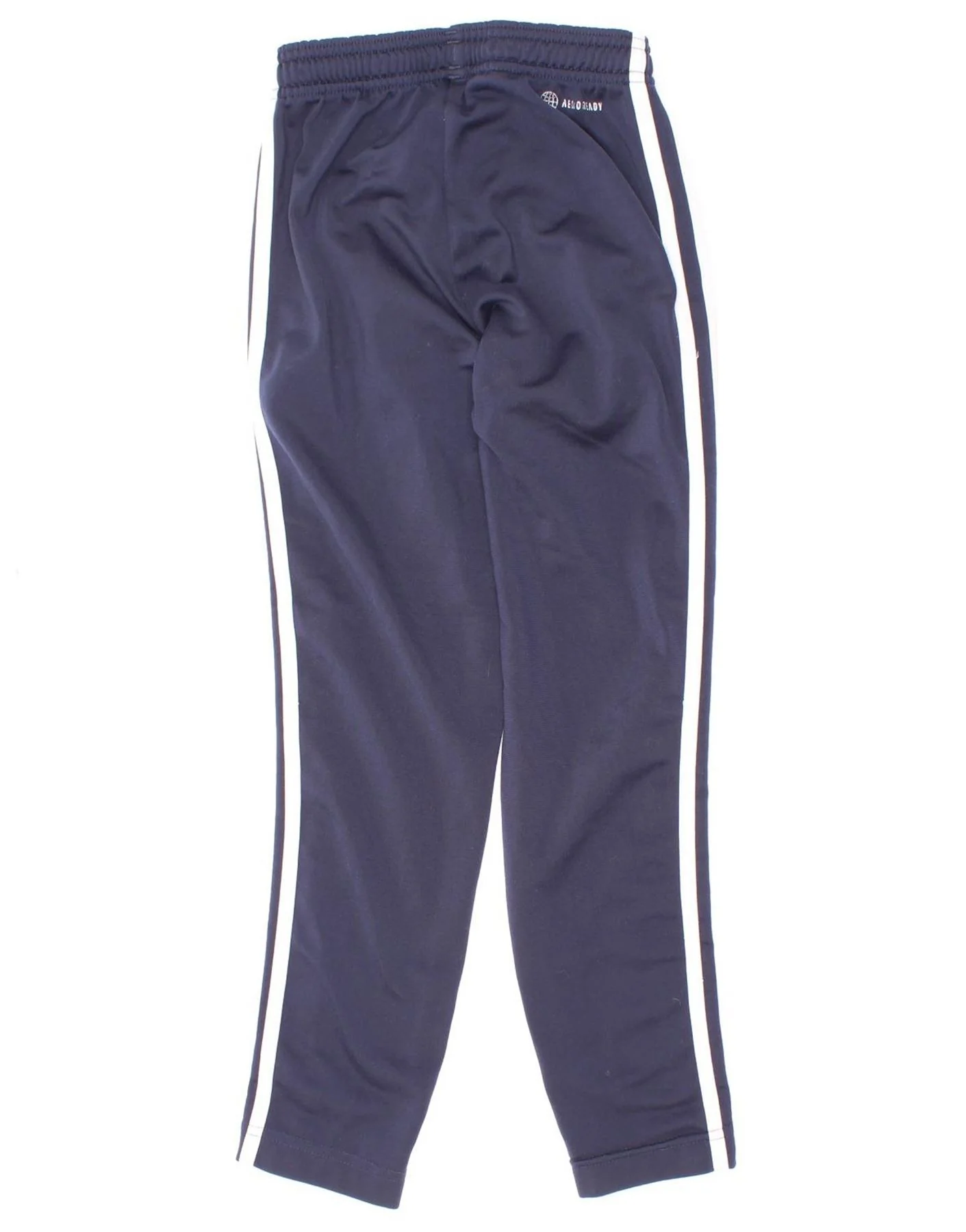 Adidas Boys Aeroready Tracksuit Trousers 7-8 Years Navy Blue Polyester - Image 2