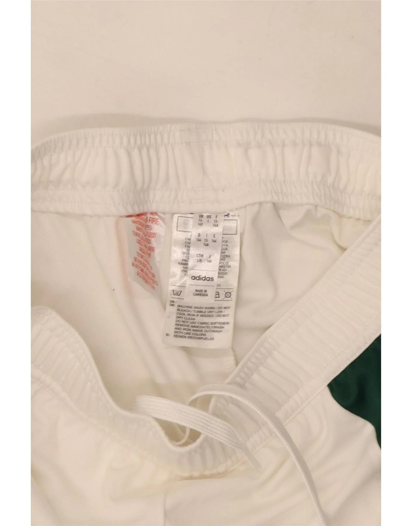 Adidas Boys Boston Celtics Sport Shorts 13-14 Years White Colourblock - Image 4