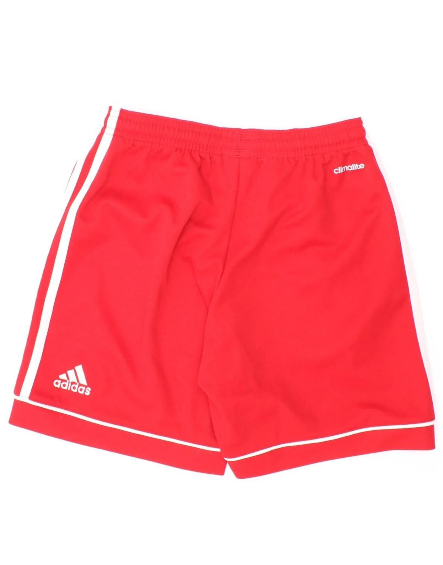 Adidas Boys Climalite Sport Shorts 9-10 Years Red Polyester - Image 2