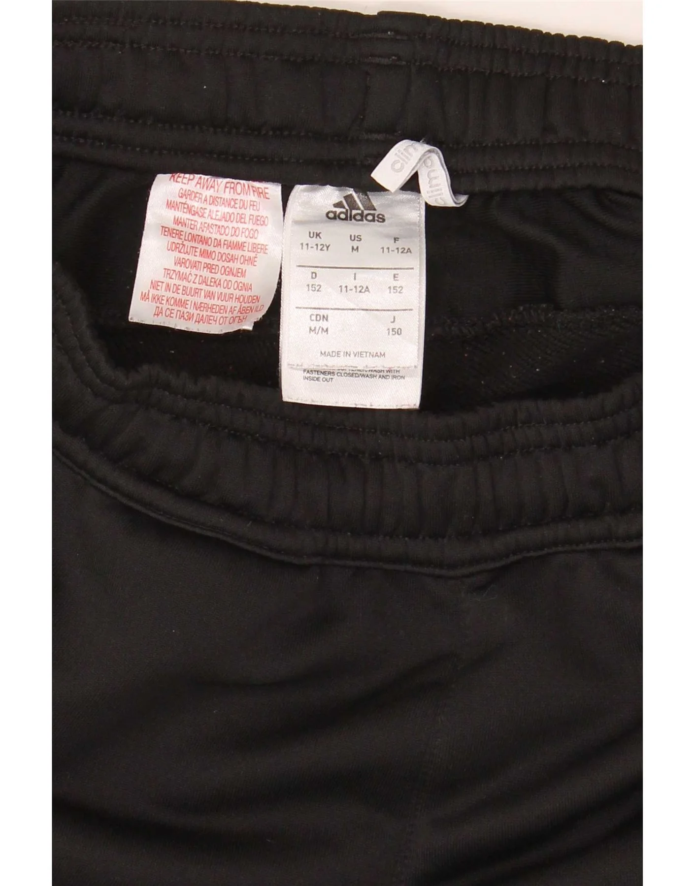 Adidas Boys Deutscher Fussball Bund Tracksuit Trousers 11-12 Years Black - Image 4