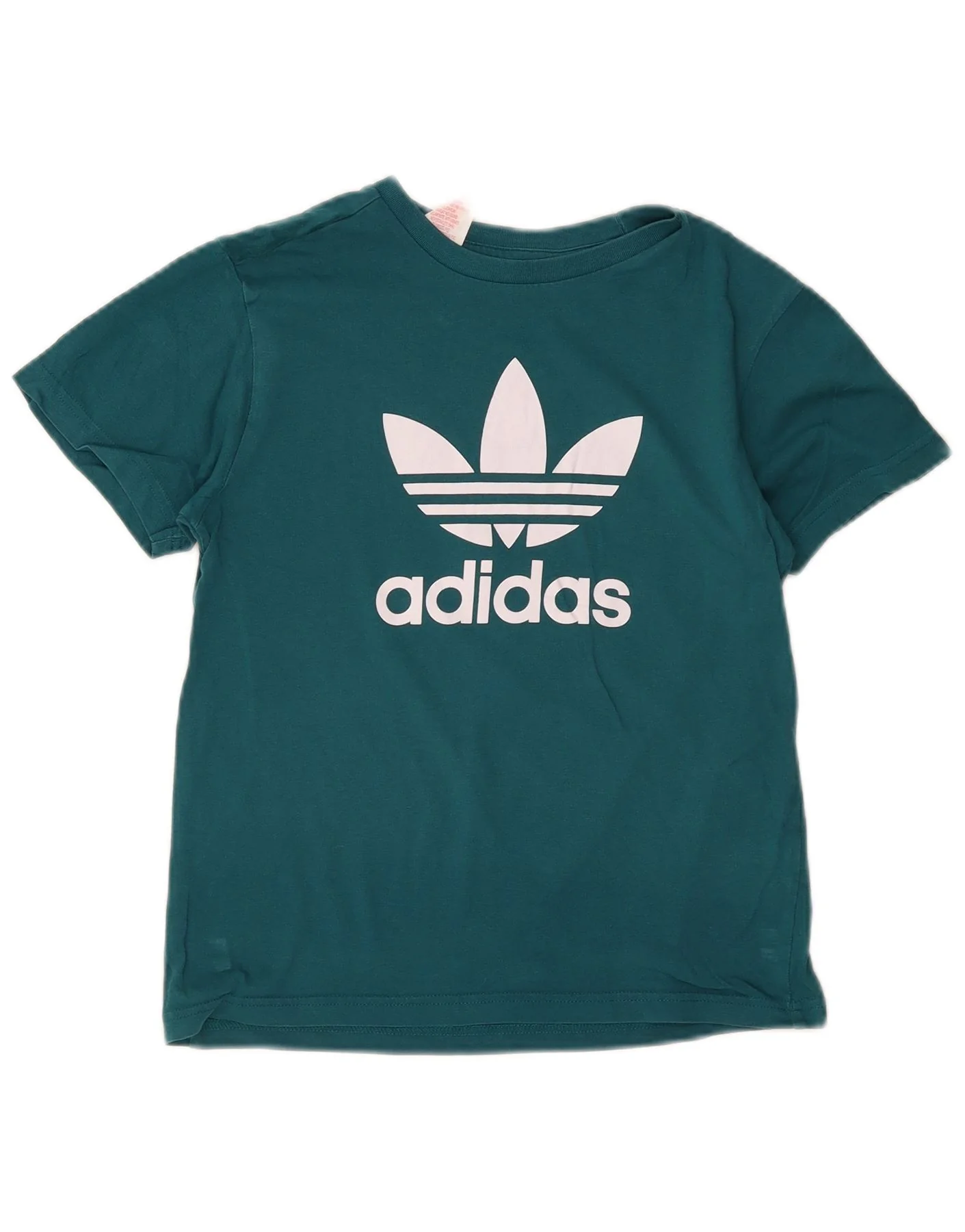 Adidas Boys Graphic T-Shirt Top 11-12 Years Green Cotton