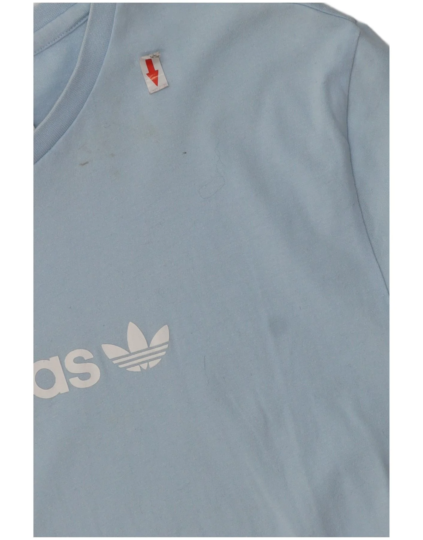 Adidas Boys Graphic T-Shirt Top 15-16 Years Blue Cotton - Image 3