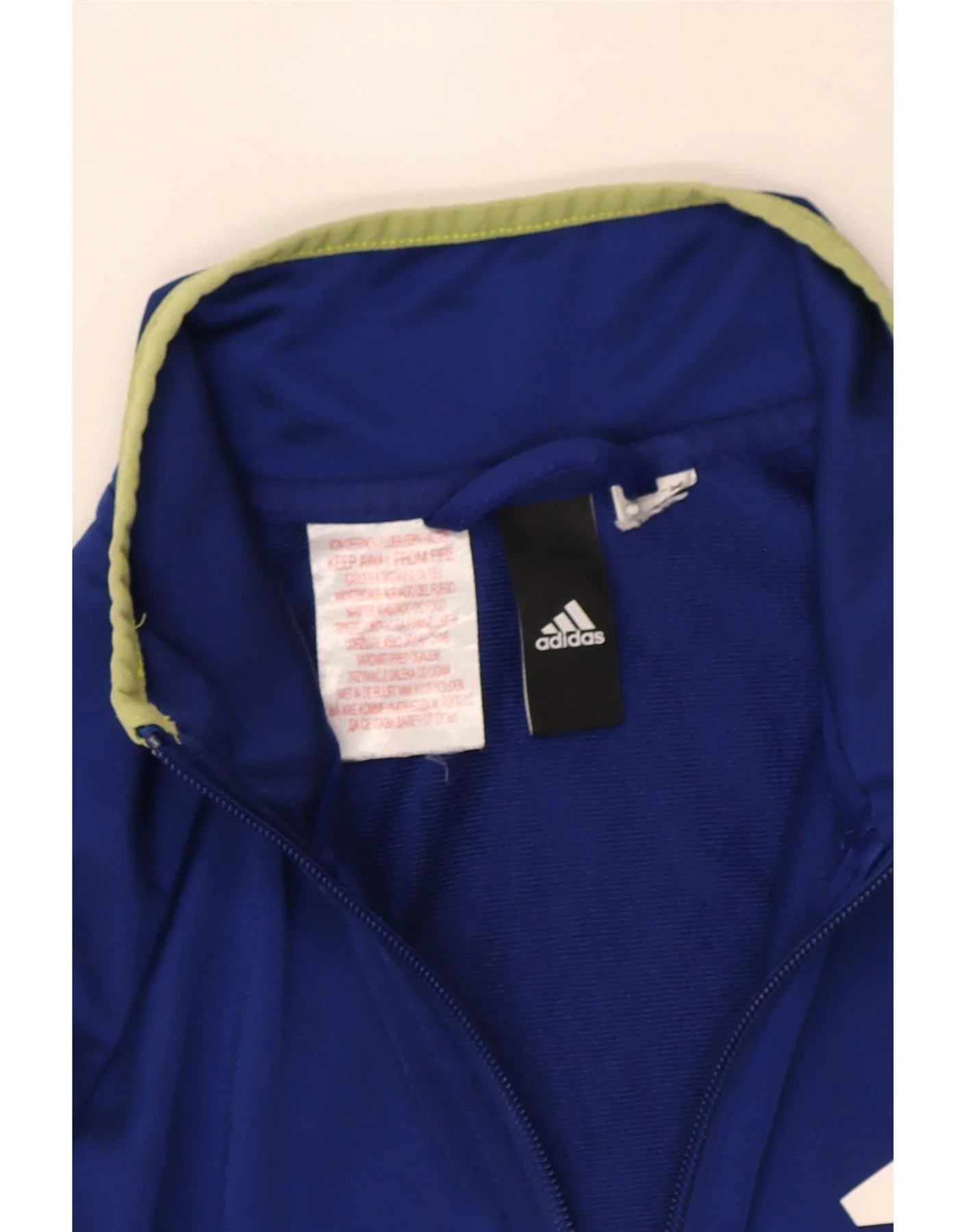 Adidas Boys Graphic Tracksuit Top Jacket 13-14 Years Blue - Image 3