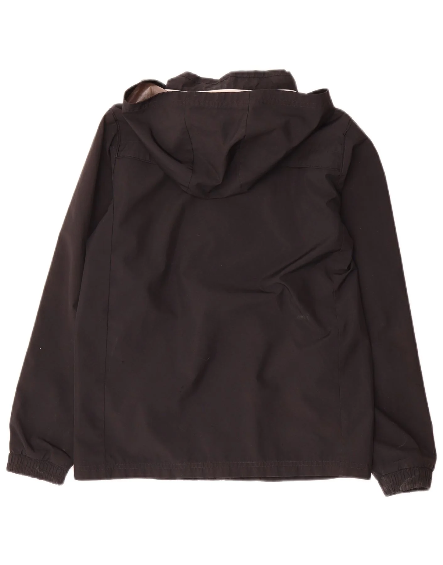 Adidas Boys Hooded Rain Jacket 11-12 Years Black Polyester - Image 2