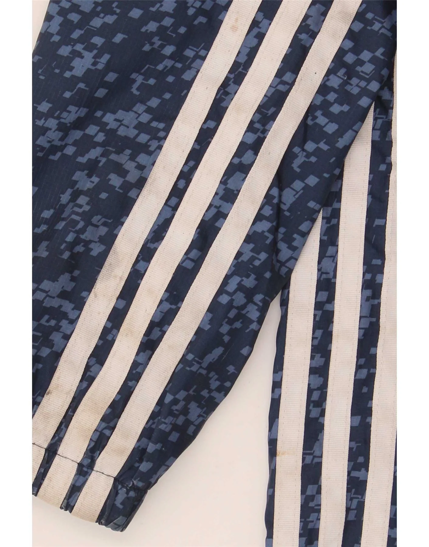 Adidas Boys Hooded Tracksuit Top Jacket 13-14 Years Navy Blue Polyester - Image 8