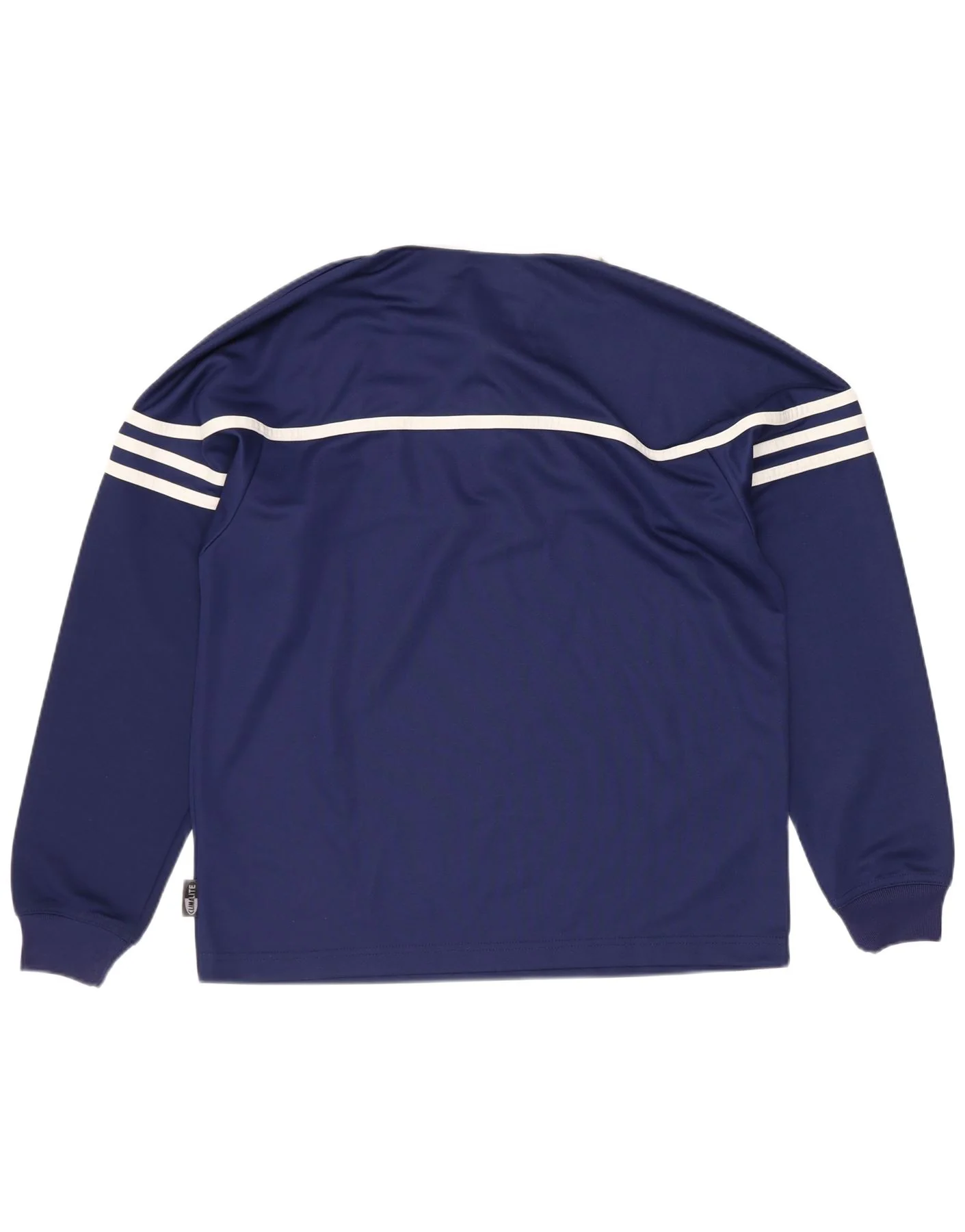 Adidas Boys Long Sleeve Rugby Polo Shirt 13-14 Years Navy Blue Colourblock - Image 2