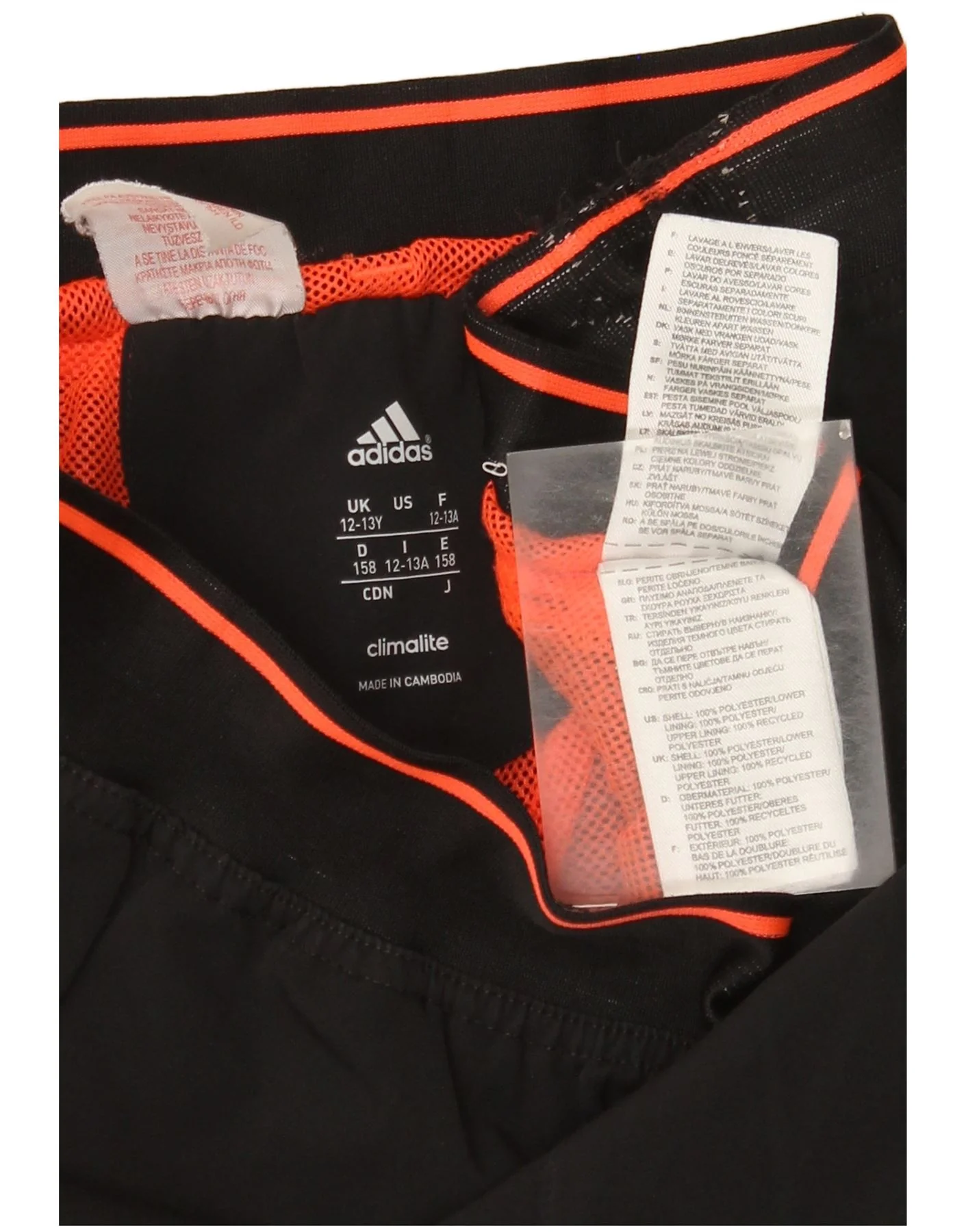 Adidas Boys MESSI Tracksuit Trousers 12-13 Years Black Polyester - Image 3