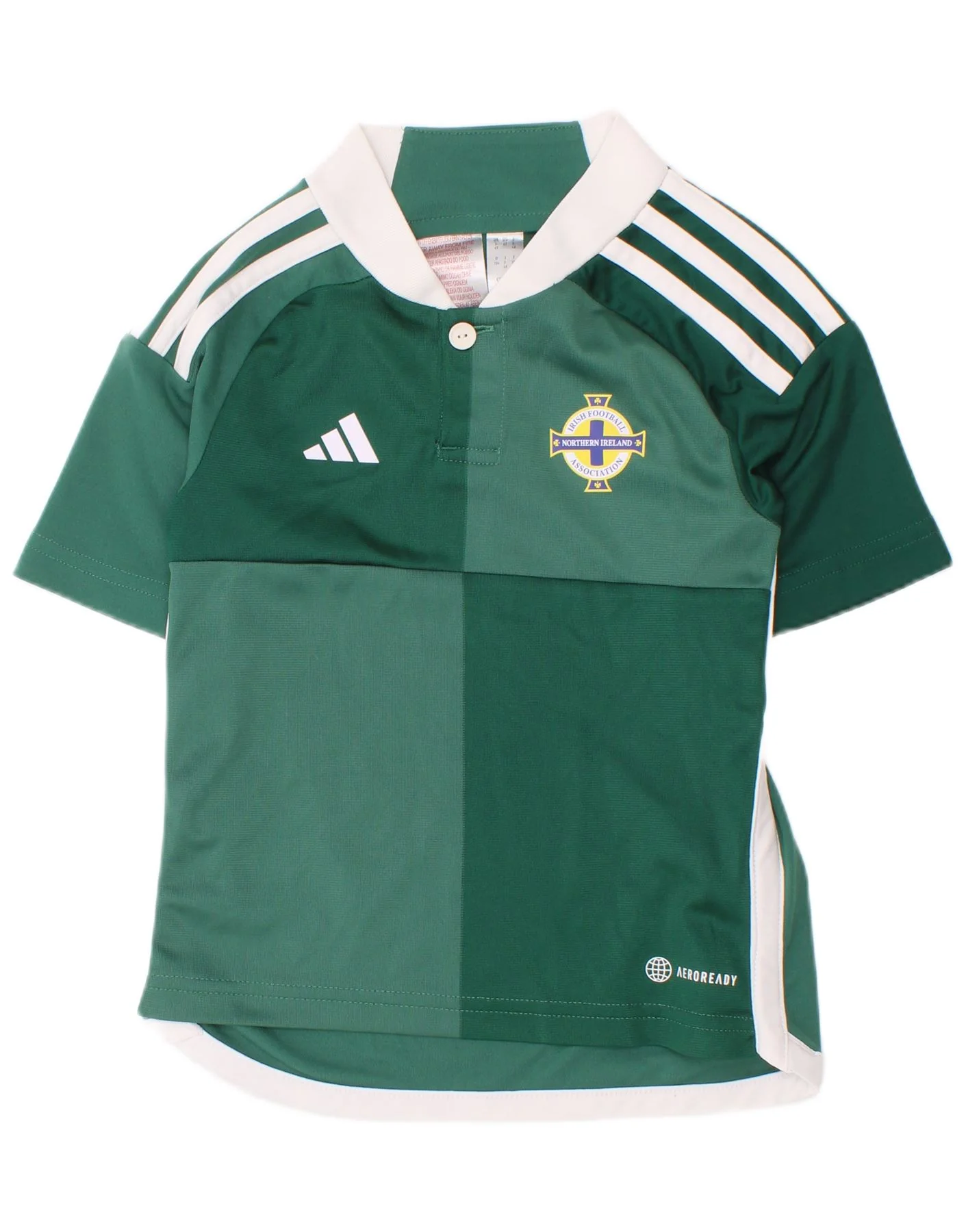 Adidas Boys Northern Ireland Schools T-Shirt Top 3-4 Years Green