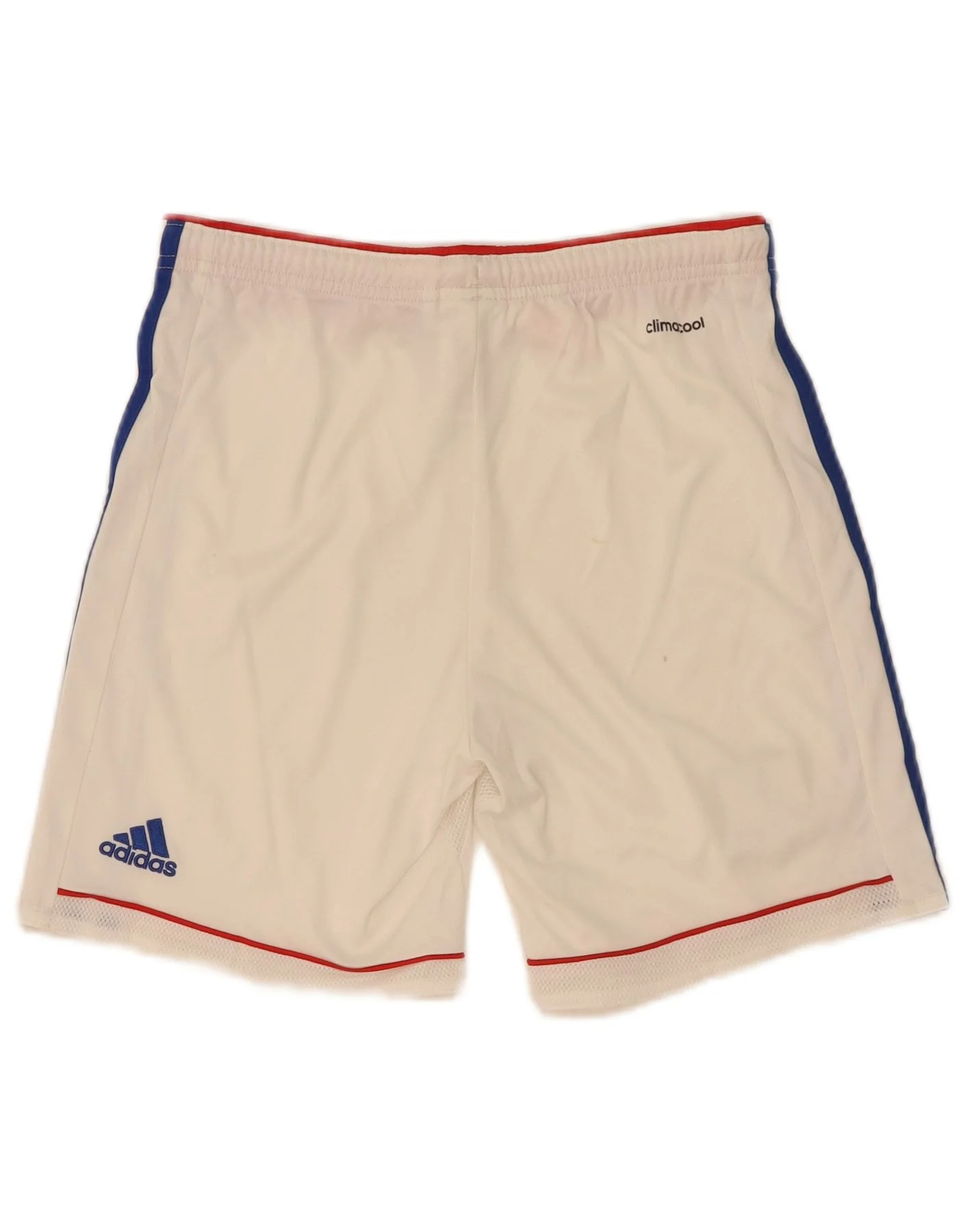 Adidas Boys Olympique Lyonnais Sport Shorts 11-12 Years White Polyester - Image 2