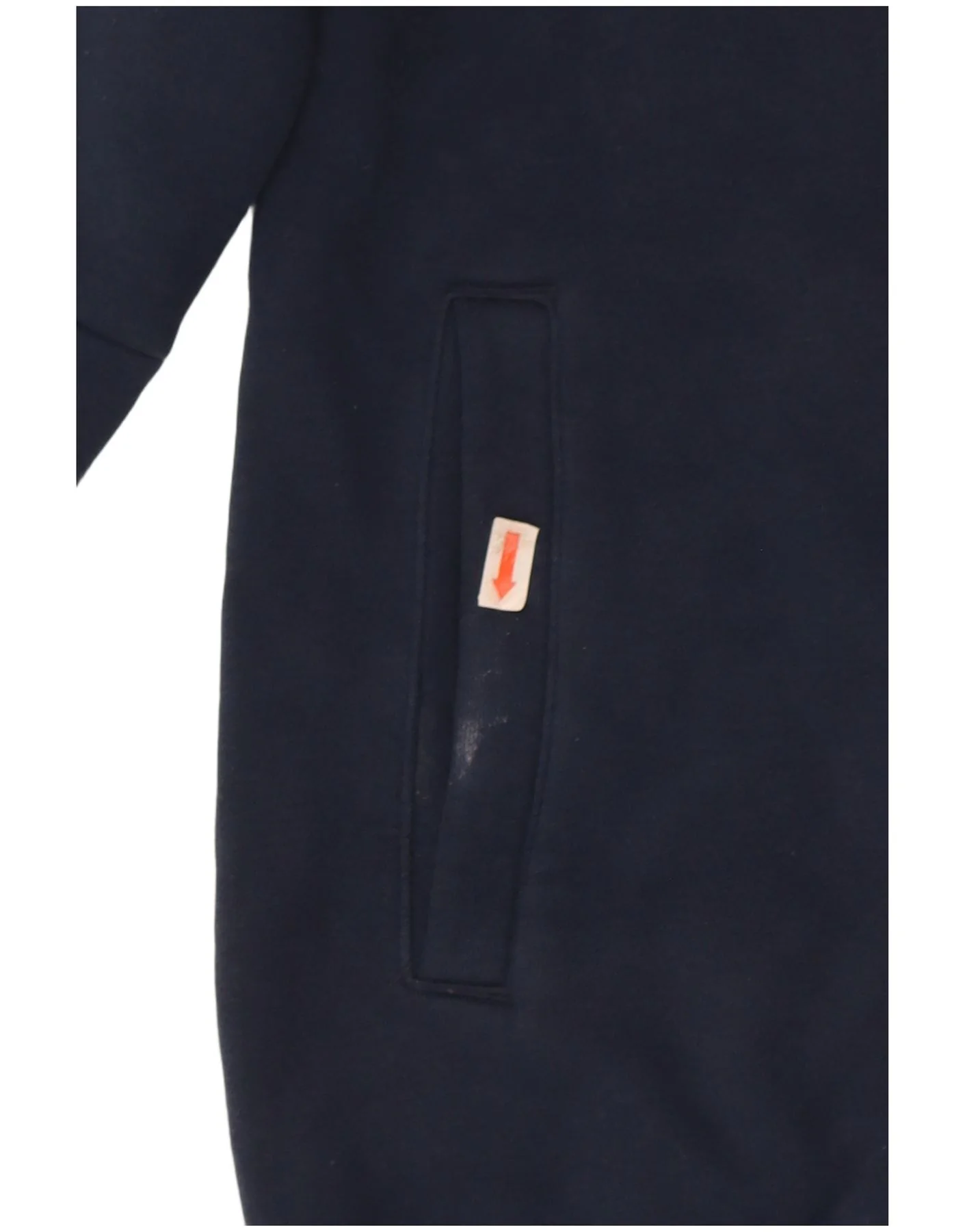 Adidas Boys Regular Fit Zip Hoodie Sweater 13-14 Years Navy Blue Cotton - Image 3