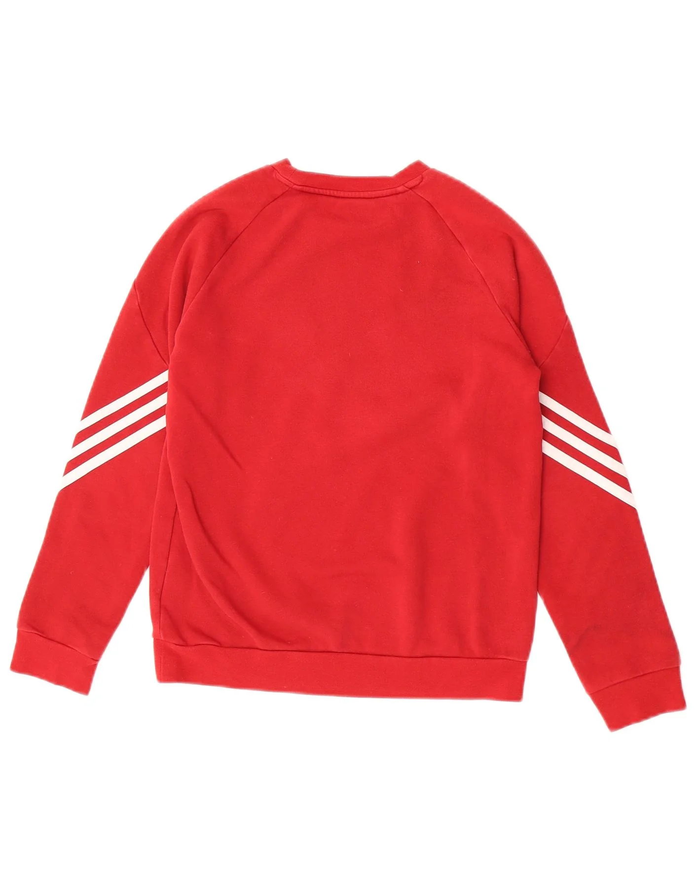 Adidas Boys Sweatshirt Jumper 11-12 Years Large Red Cotton - Image 2