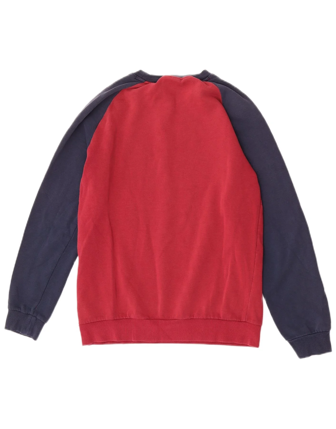 Adidas Boys Three Stripes Graphic T-Shirt Top 13-14 Years Red Colourblock - Image 2