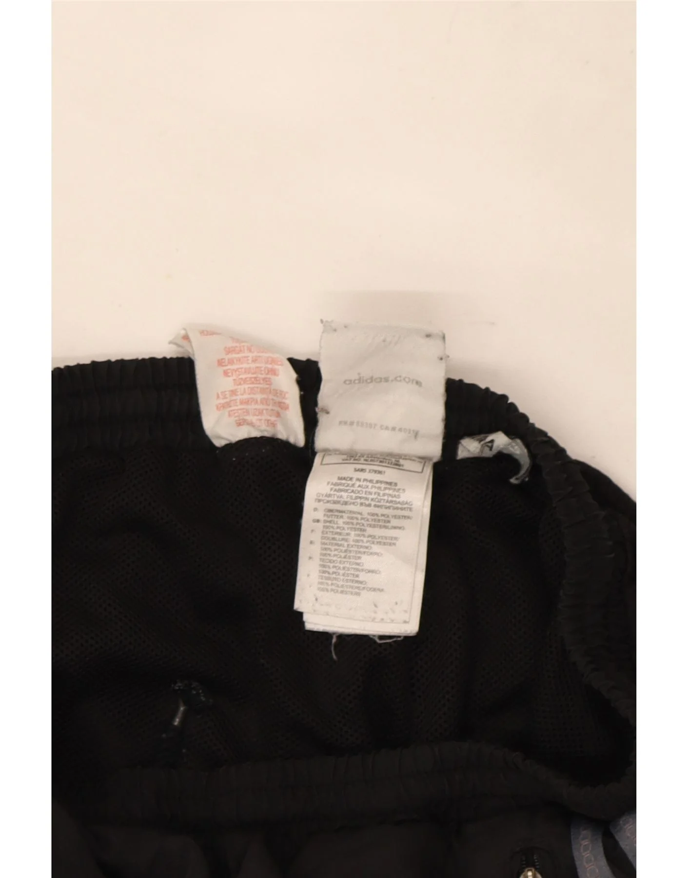 Adidas Boys Tracksuit Trousers 13-14 Years Black Colourblock Polyester - Image 3