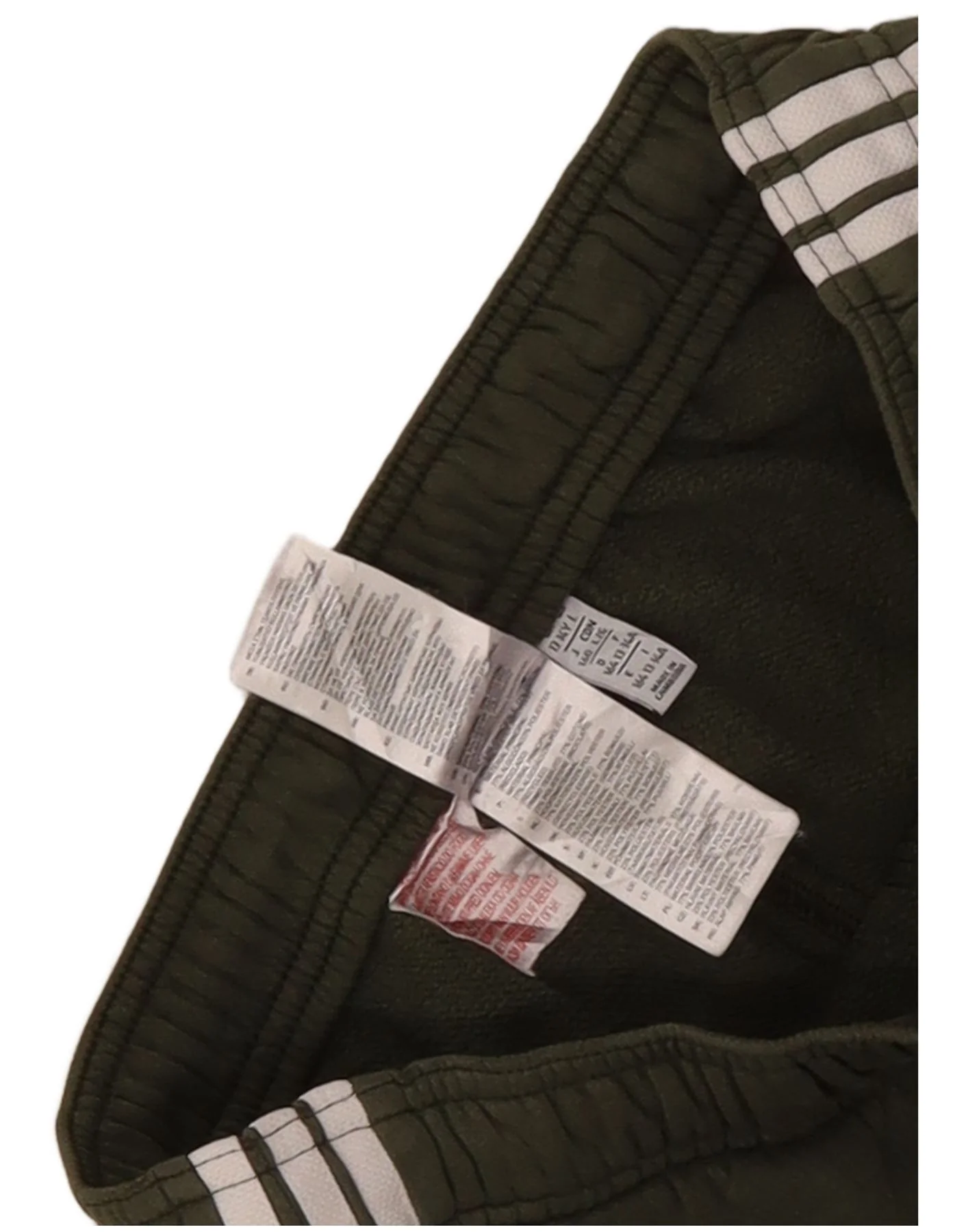 Adidas Boys Tracksuit Trousers Joggers 13-14 Years Khaki Colourblock - Image 4