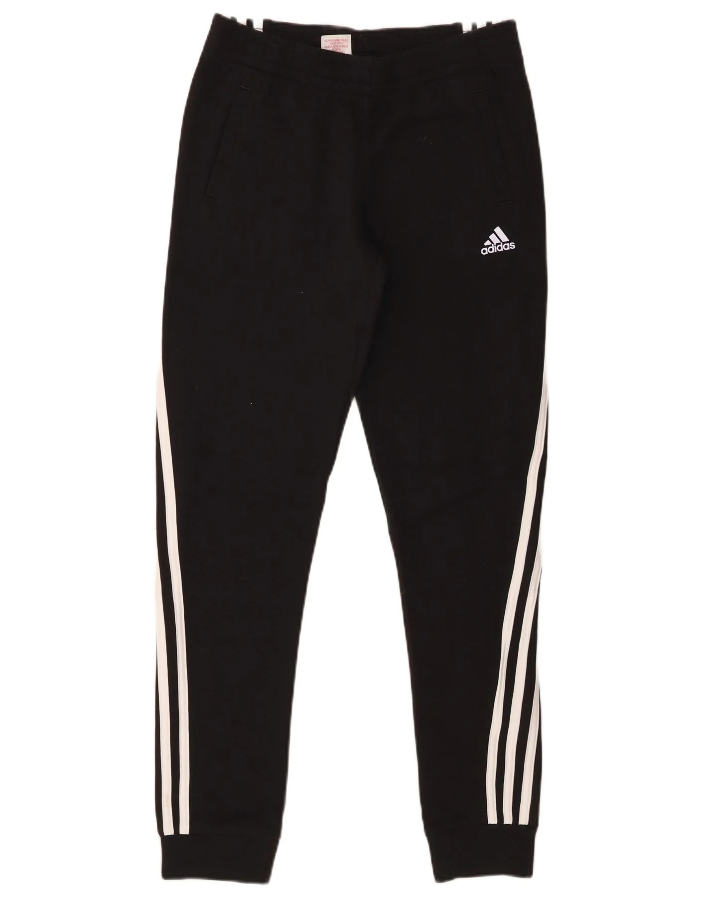 Adidas Boys Tracksuit Trousers Joggers 14-15 Years Black Cotton