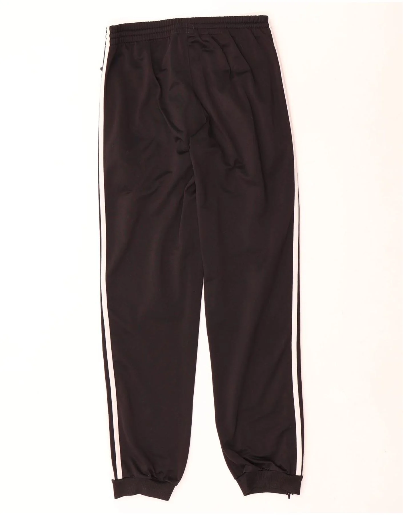Adidas Boys Tracksuit Trousers Joggers 15-16 Years Black Polyester - Image 2