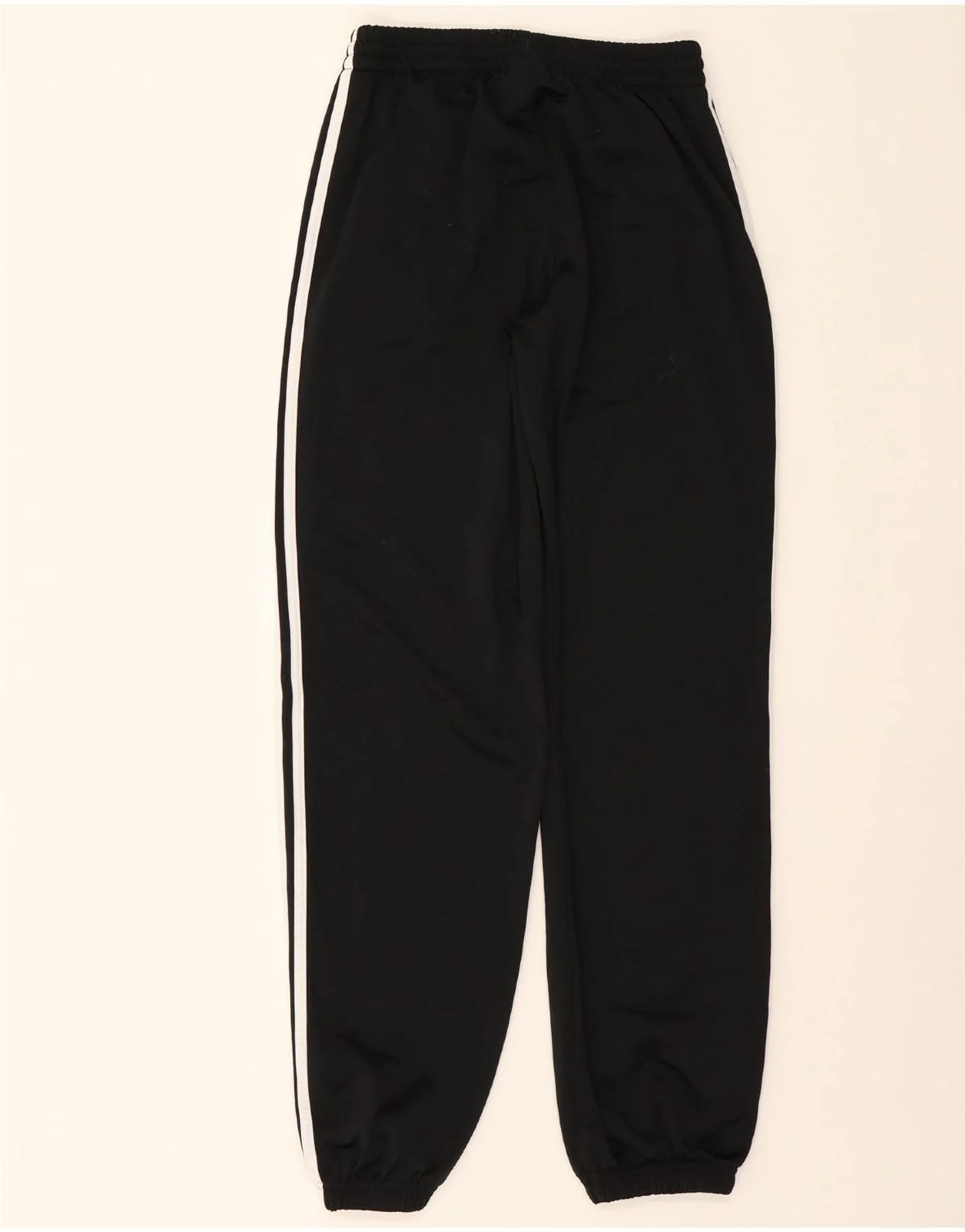 ADIDAS Boys Tracksuit Trousers Joggers 15-16 Years  Black Polyester - Image 2