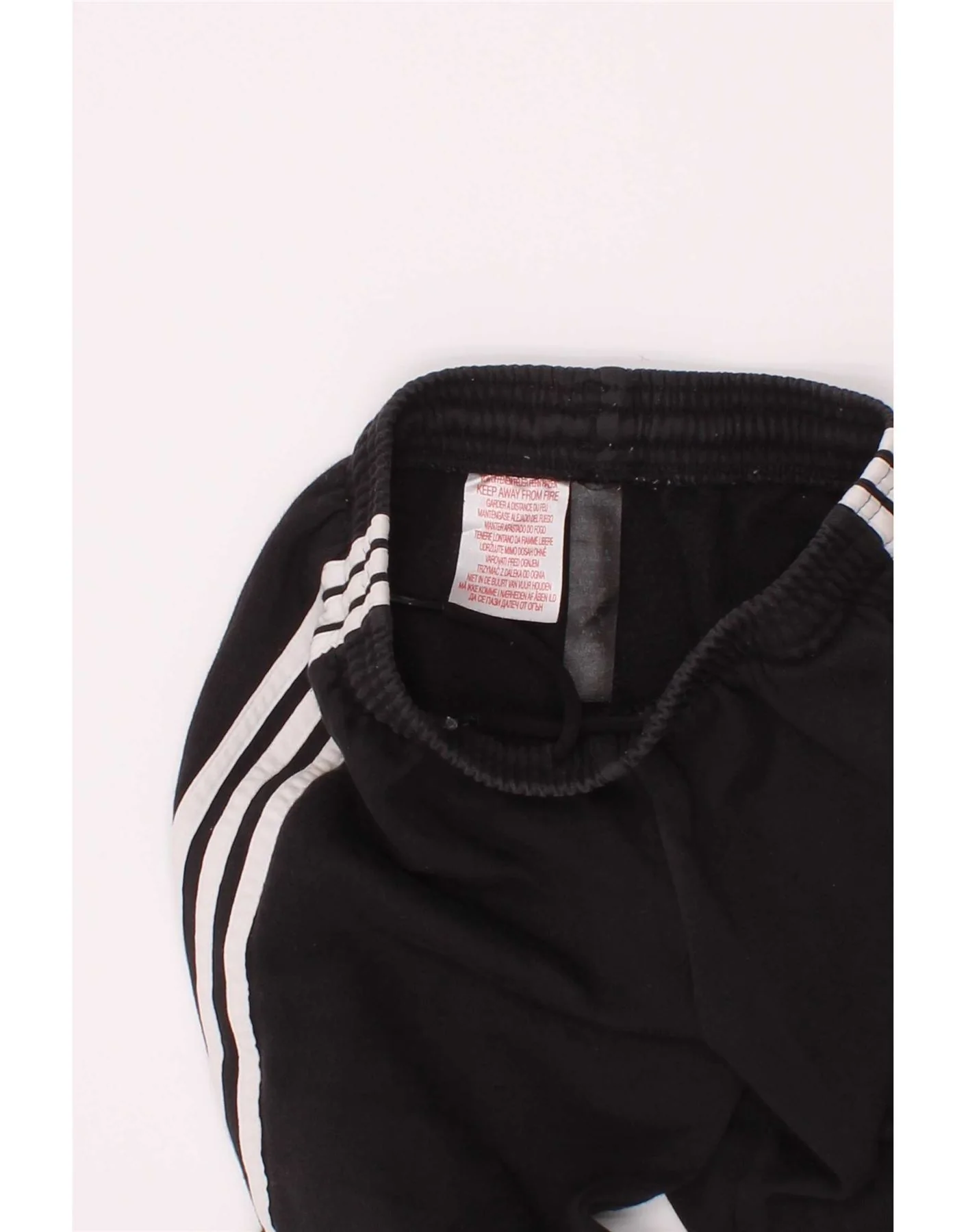 Adidas Boys Tracksuit Trousers Joggers 3-4 Years Black Cotton - Image 4