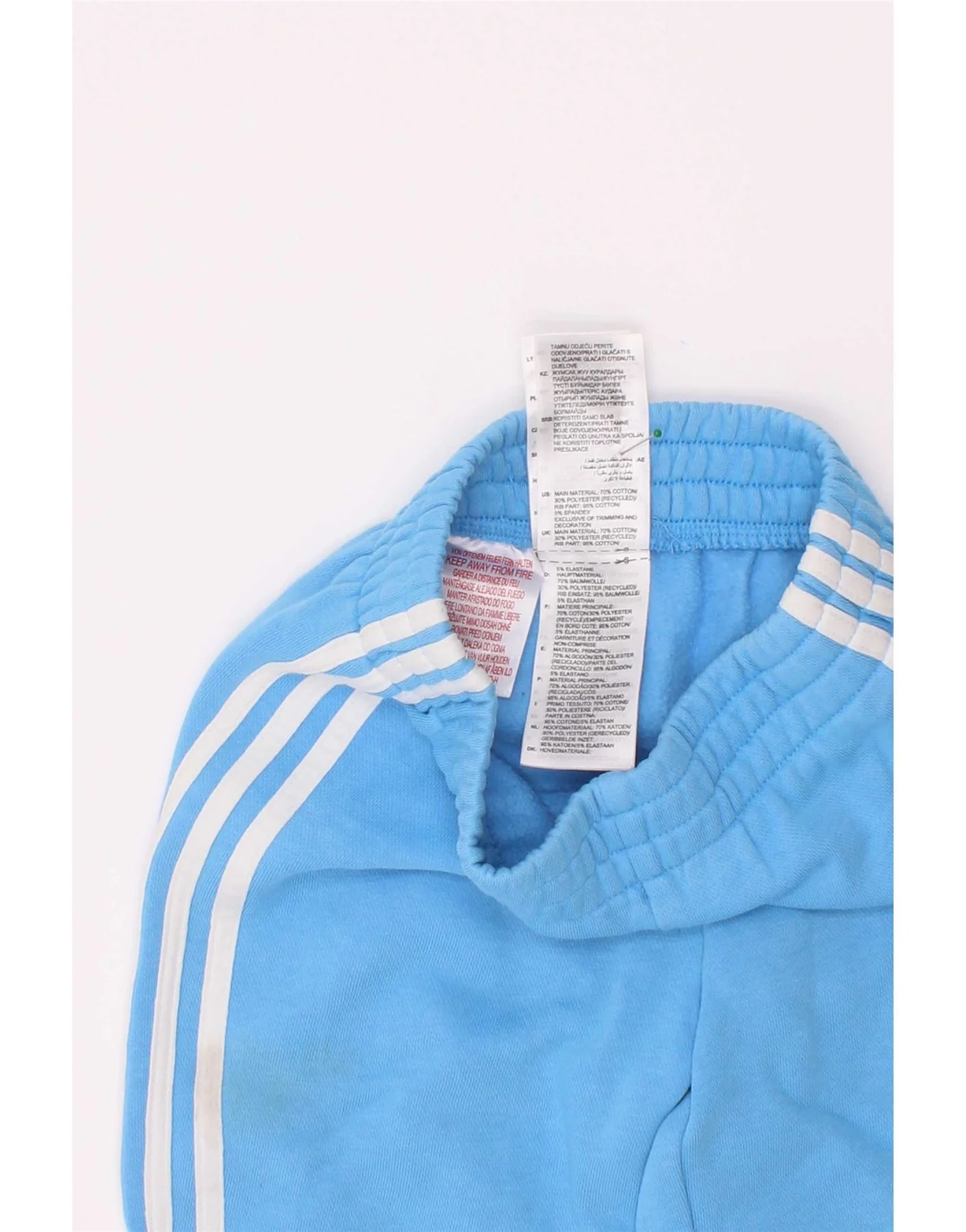 Adidas Boys Tracksuit Trousers Joggers 3-4 Years Blue Cotton - Image 4