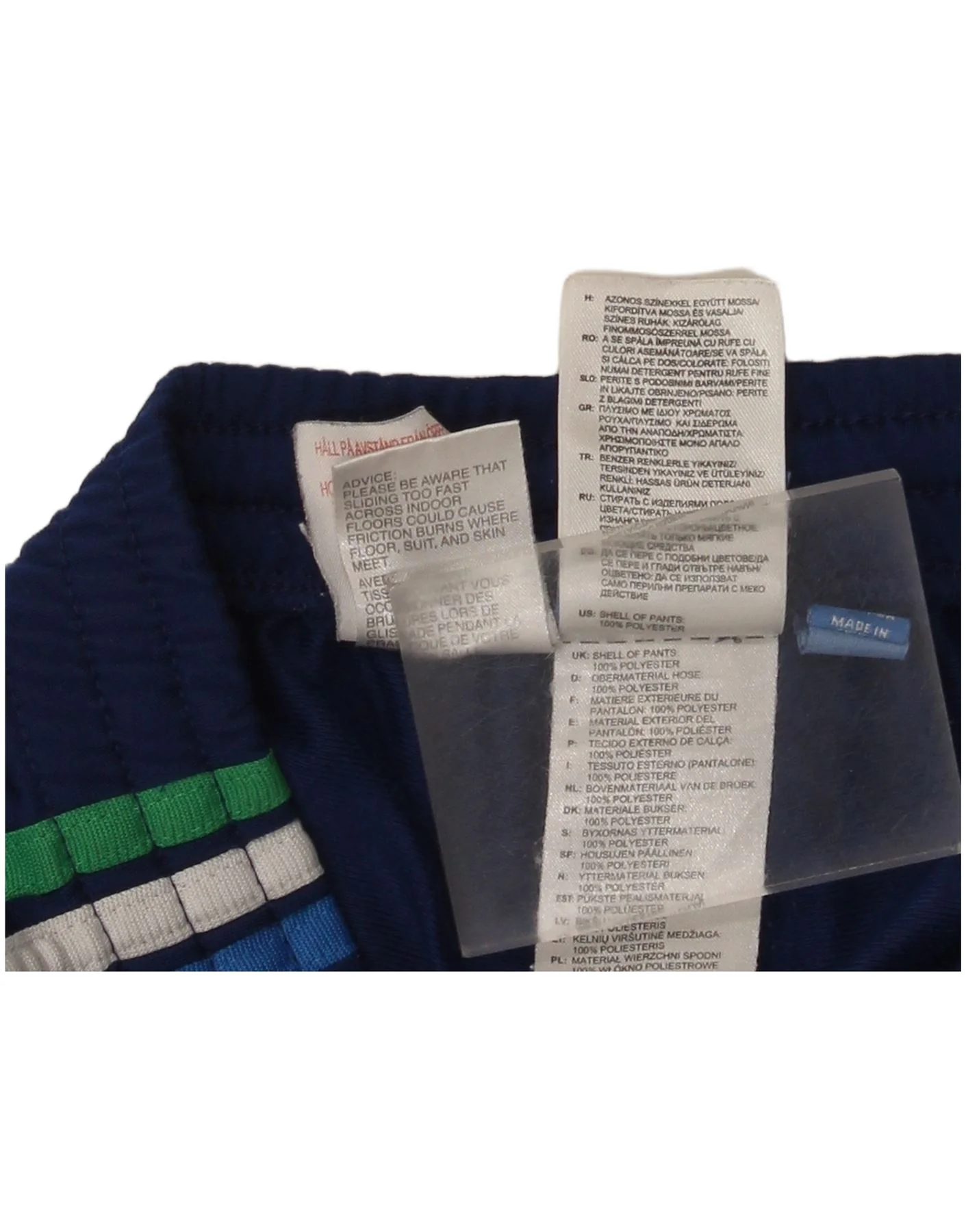 Adidas Boys Tracksuit Trousers Joggers 7-8 Years Blue Polyester - Image 4