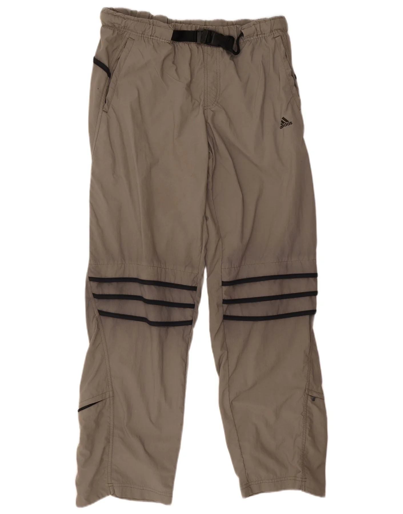 Adidas Boys Waterproof Trousers 13-14 Years Grey Colourblock Polyamide