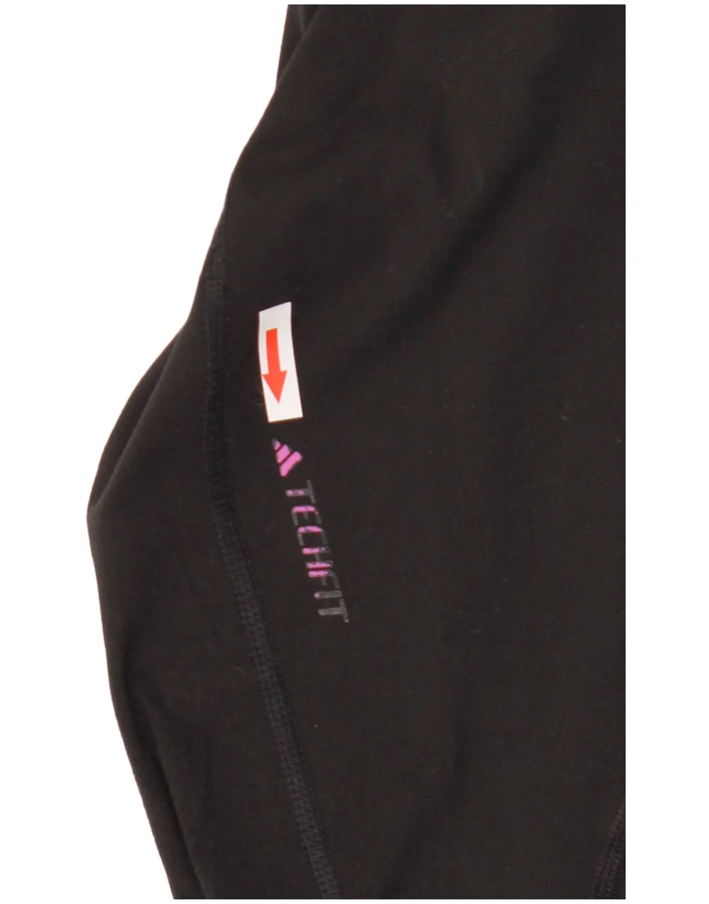 Adidas Girls Aeroready Graphic Leggings 13-14 Years Black Polyester - Image 4