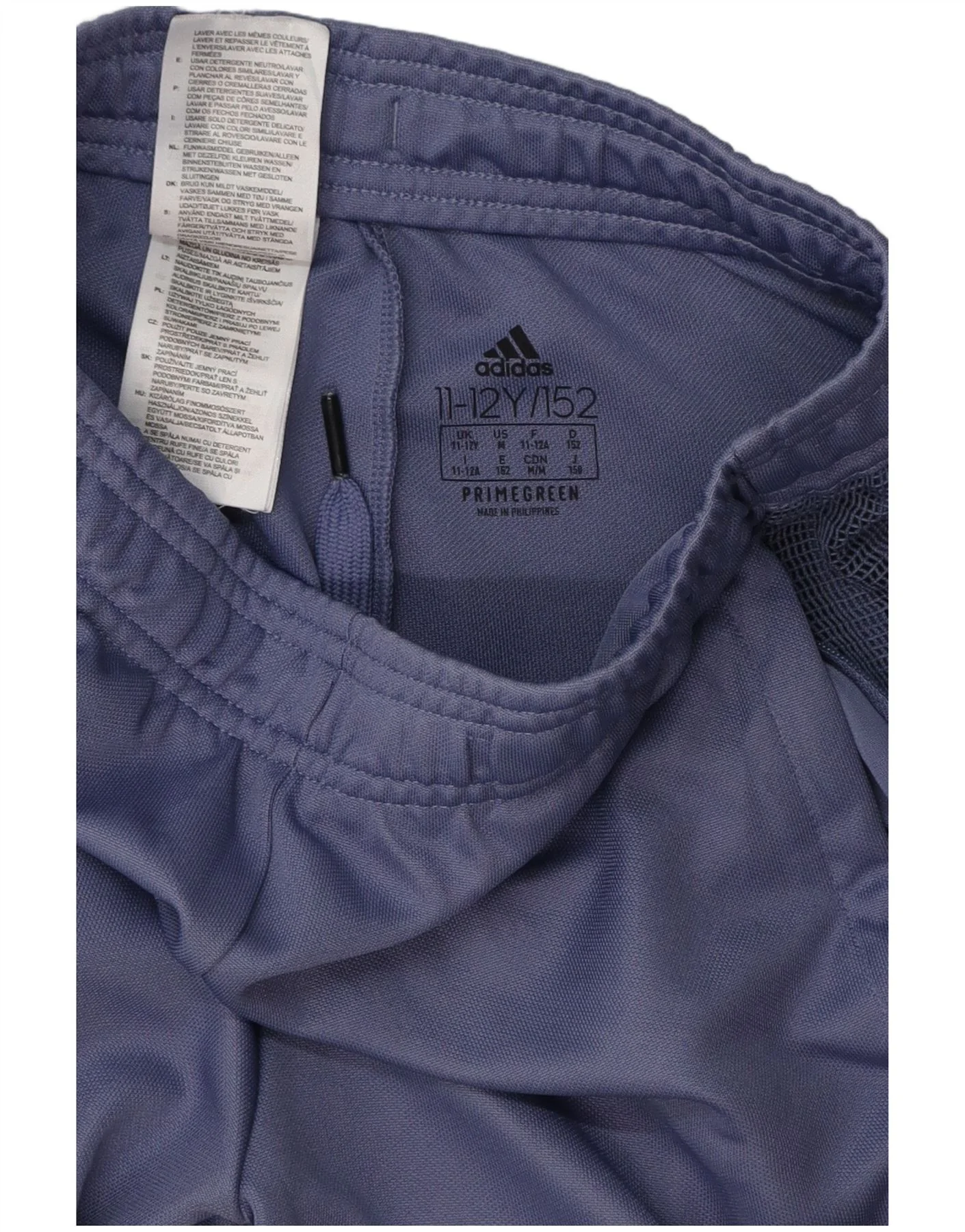Adidas Girls Aeroready Tracksuit Trousers 11-12 Years Purple Colourblock - Image 3