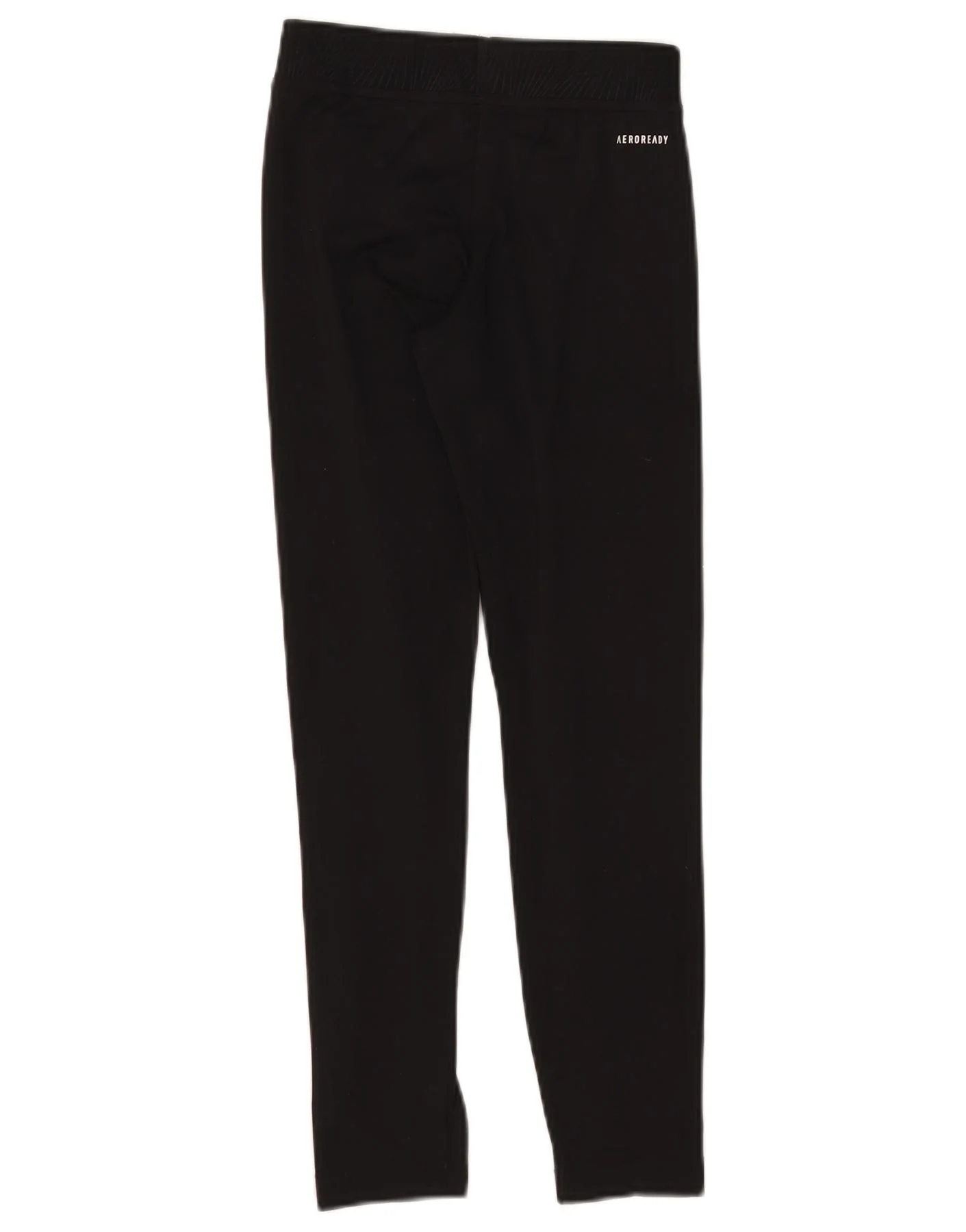 Adidas Girls Graphic Leggings 11-12 Years W24 L25 Black Polyester - Image 2