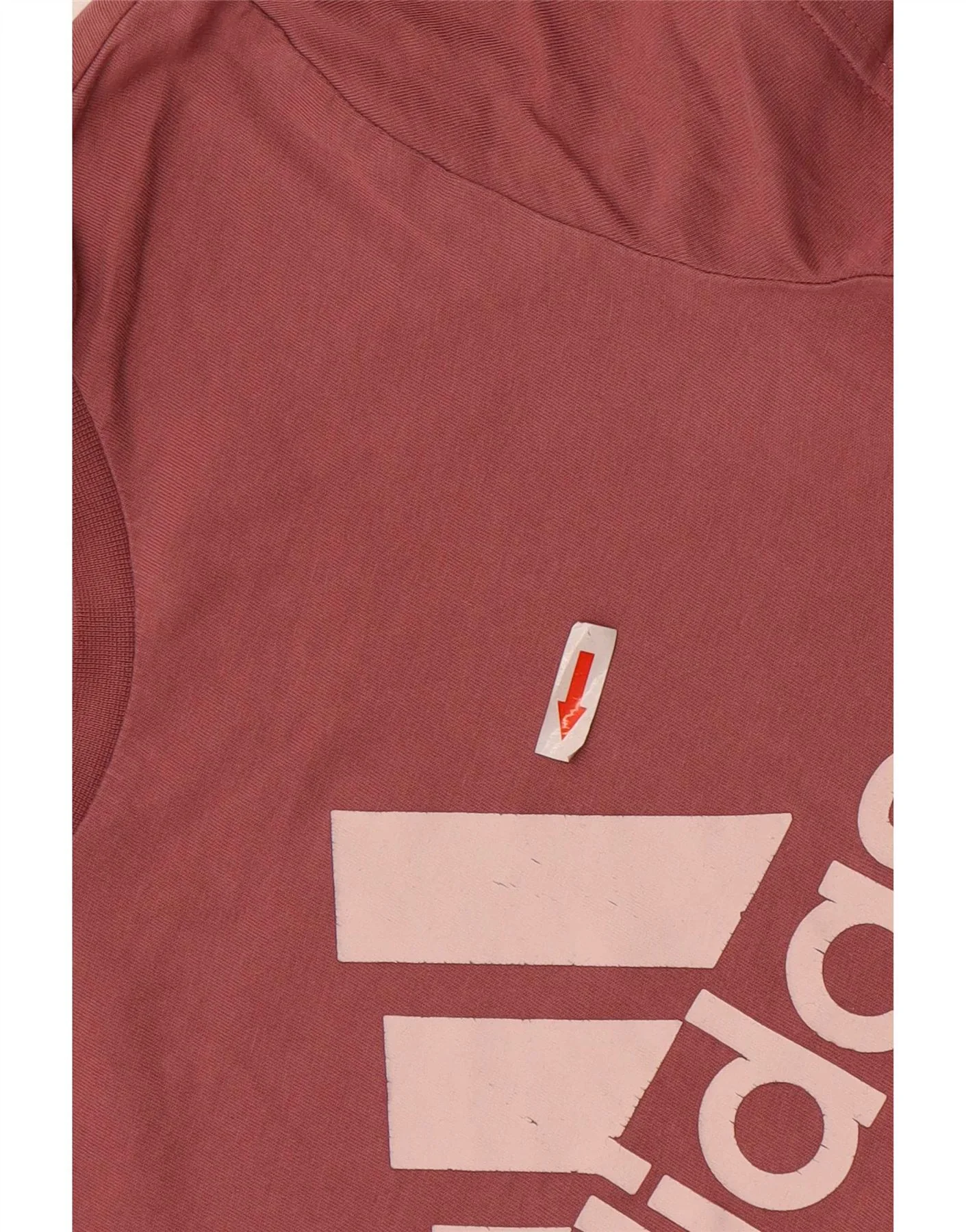 Adidas Girls Graphic T-Shirt Top 14-15 Years Pink Cotton - Image 3
