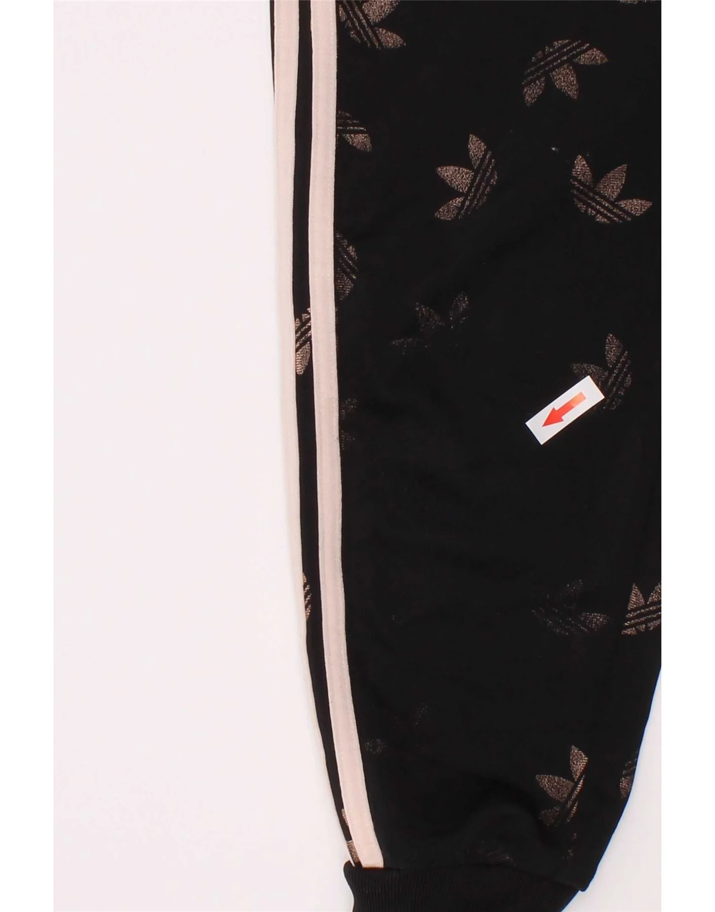 Adidas Girls Graphic Tracksuit Trousers Joggers 3-4 Years Black Polyester - Image 4