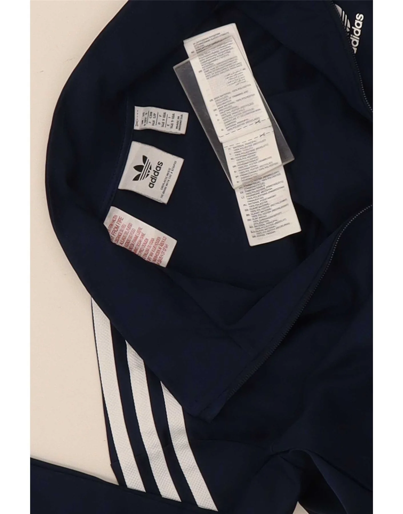 Adidas Girls Jumpsuit 9-10 Years Navy Blue Polyester Sports - Image 5