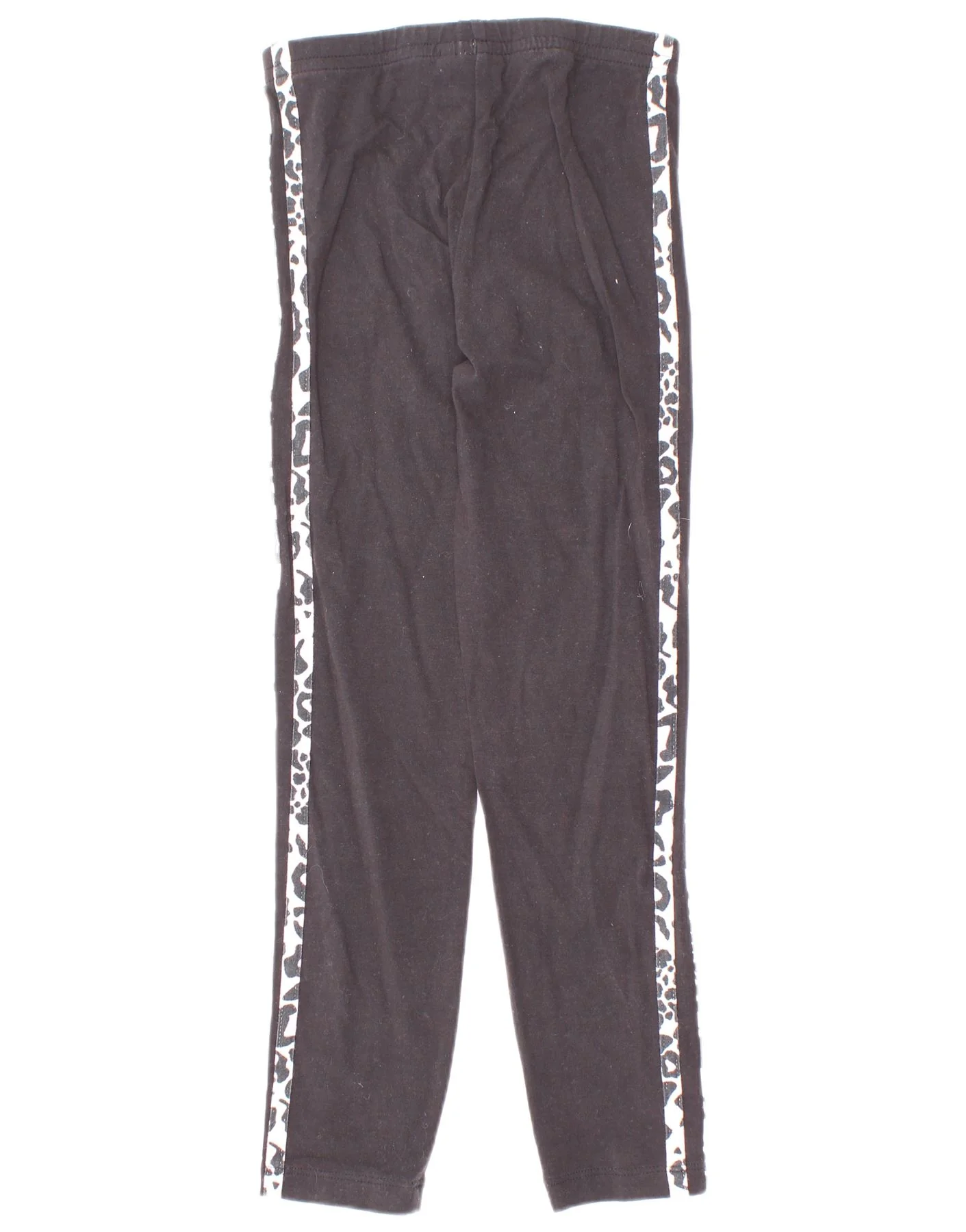 Adidas Girls Leggings 6-7 Years Black Animal Print Cotton - Image 2
