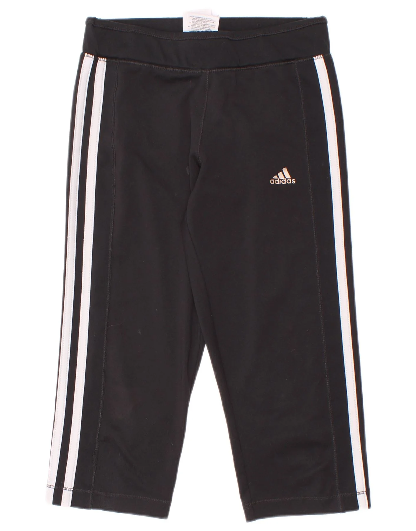 ADIDAS Girls Leggings 9-10 Years Black Polyester
