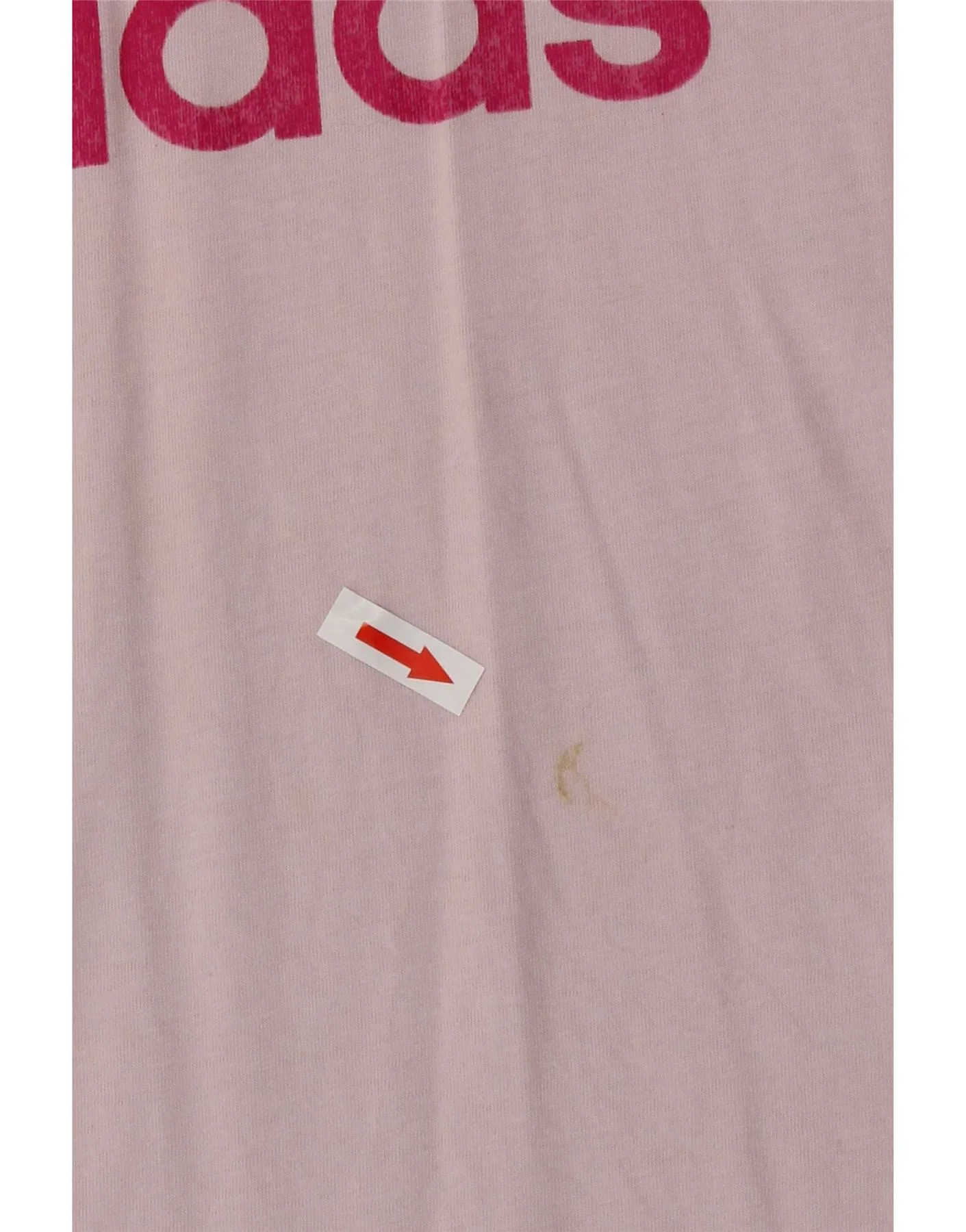 Adidas Girls Regular Graphic T-Shirt Top 11-12 Years Pink - Image 3