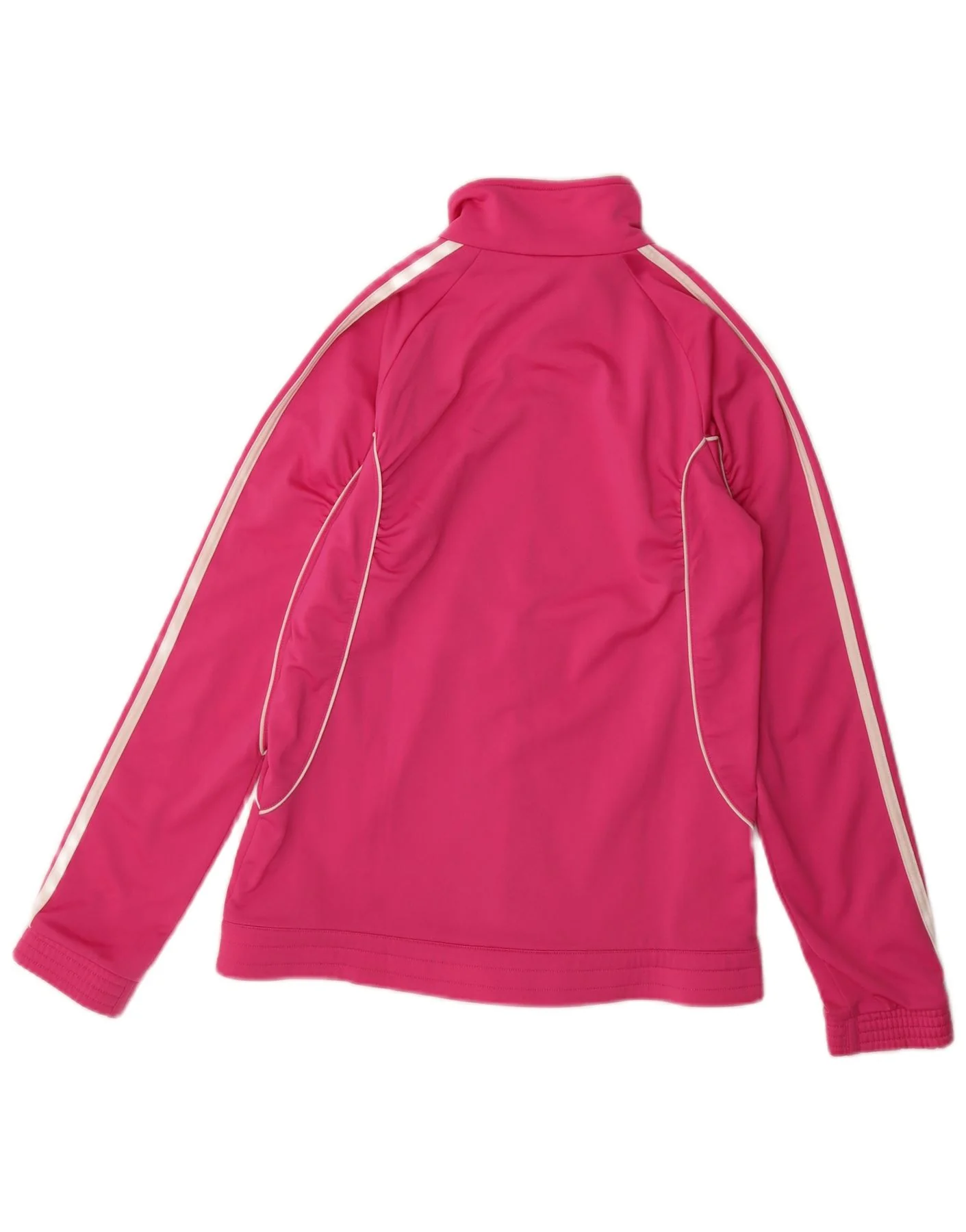 Adidas Girls Tracksuit Top Jacket 15-16 Years Pink Polyester - Image 2