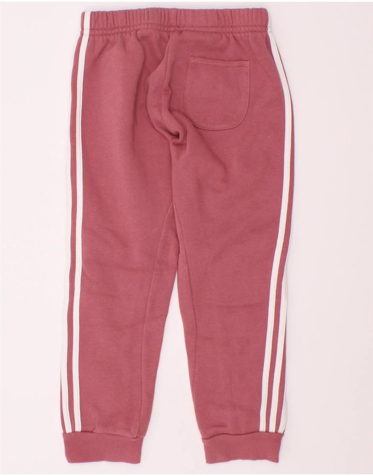 Adidas Girls Tracksuit Trousers Joggers 3-4 Years Pink Cotton - Image 2
