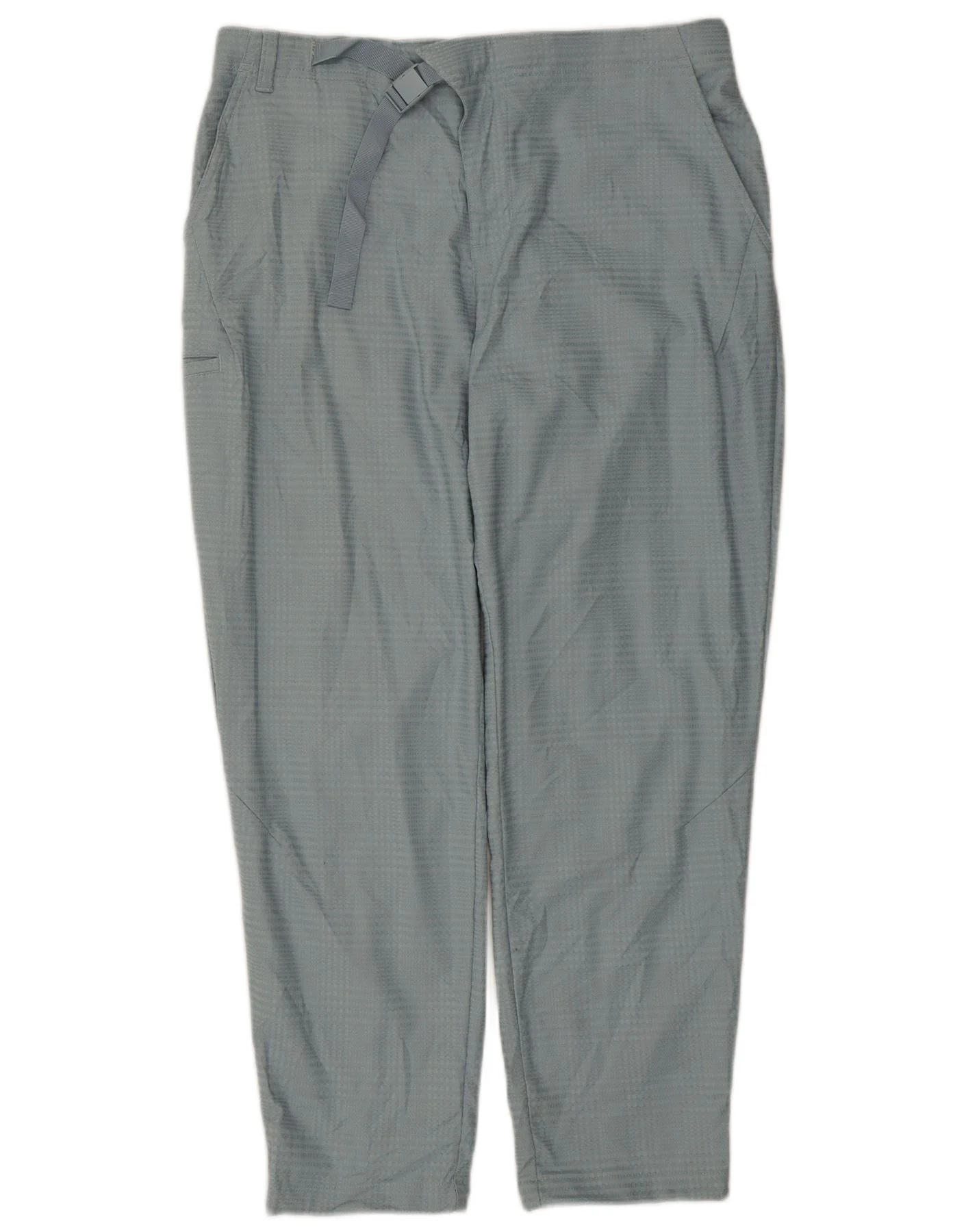 Adidas Mens Adicross Tapered Cargo Trousers Large W36 L29 Blue Check Cotton