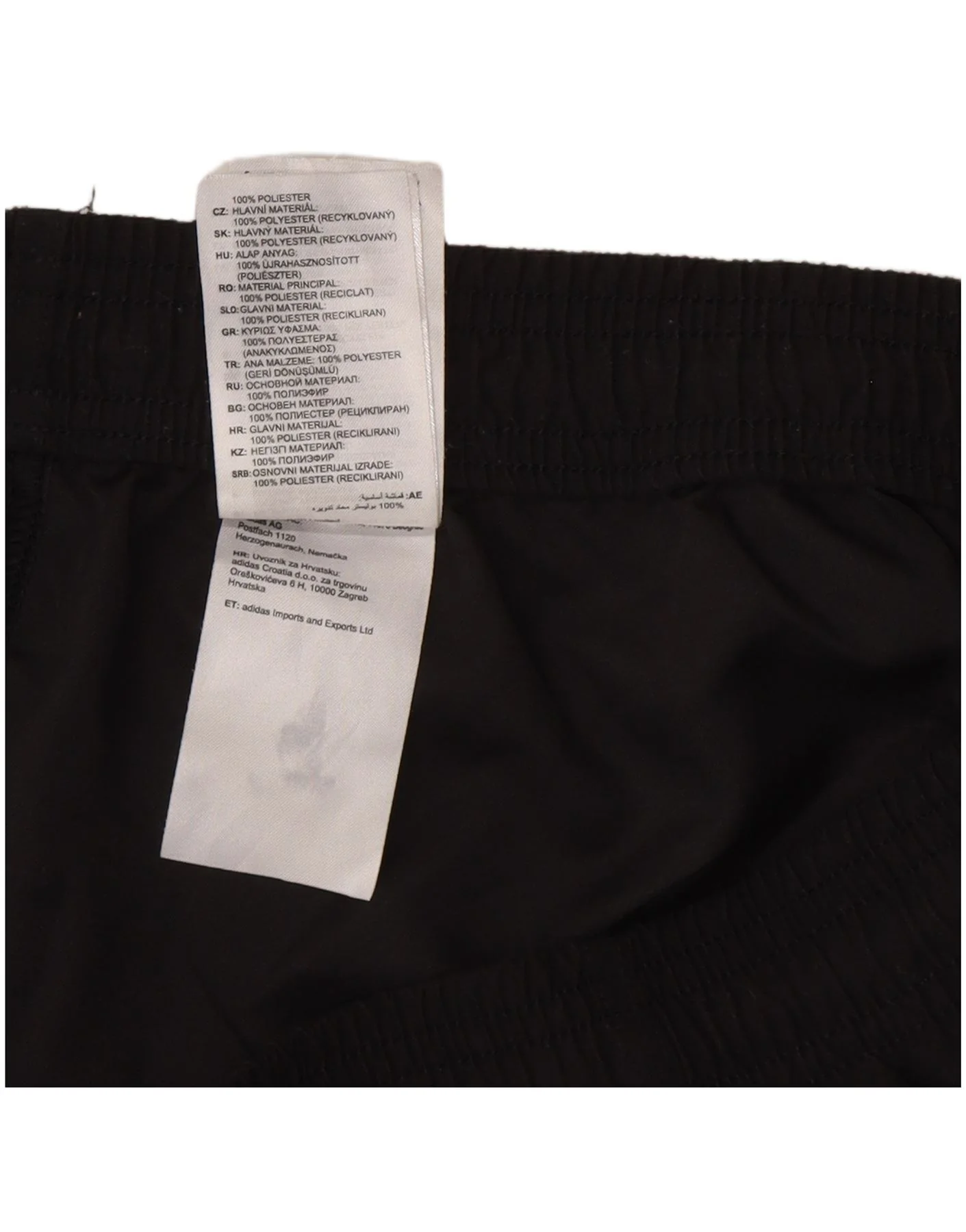 Adidas Mens Aeroready Graphic Sport Shorts Medium Black Polyester - Image 3
