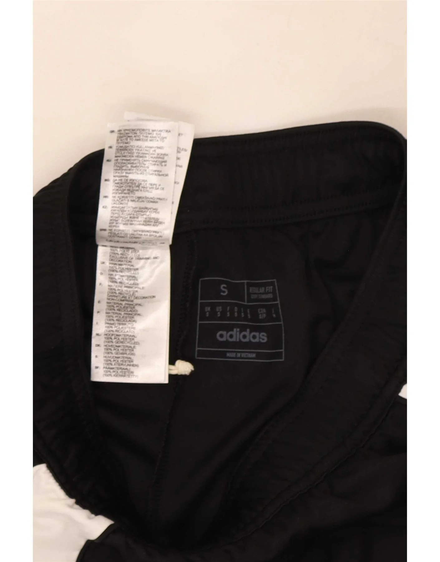 Adidas Mens Aeroready Graphic Sport Shorts Small Black Colourblock - Image 3