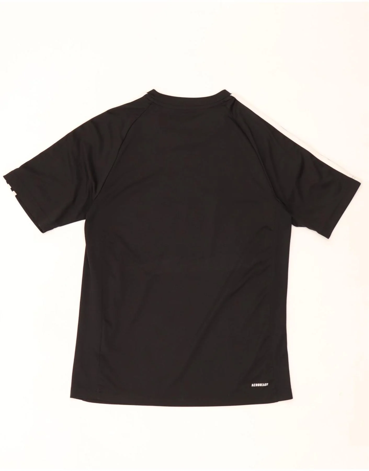 Adidas Mens Aeroready Graphic T-Shirt Top Small Black Polyester - Image 2